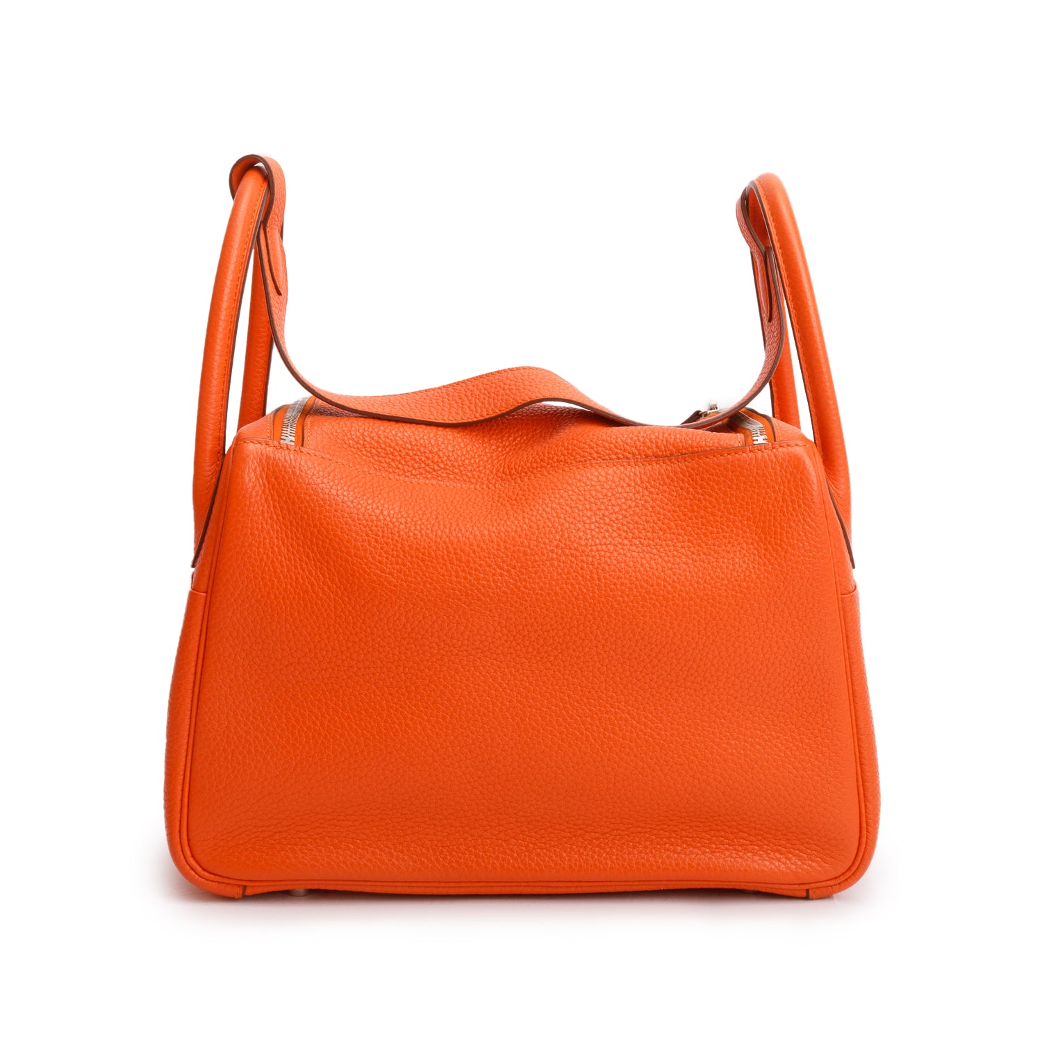 Hermes Feu Taurillon Clemence Leather Lindy 30 w/ Box