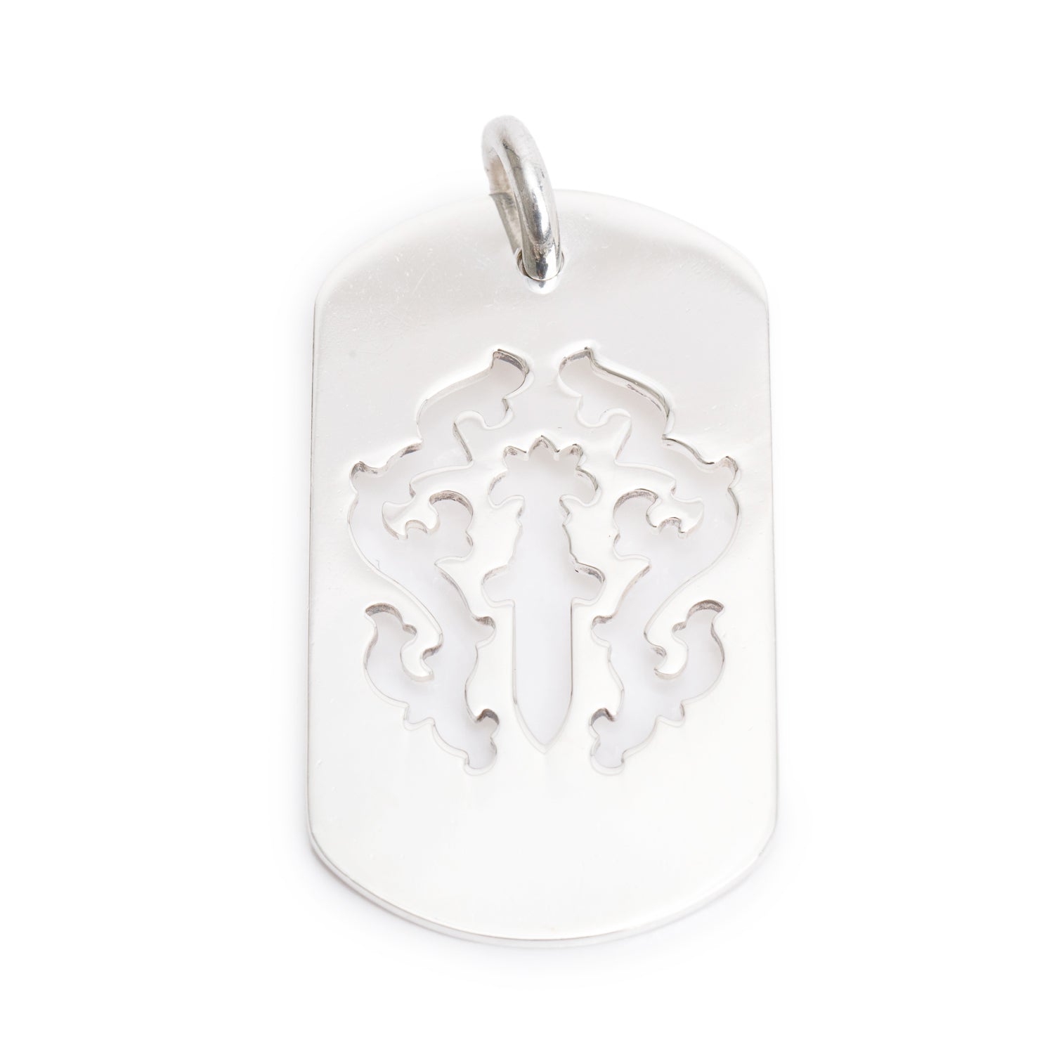 Chrome Hearts Sterling Silver Cut-Out Dagger Pendant