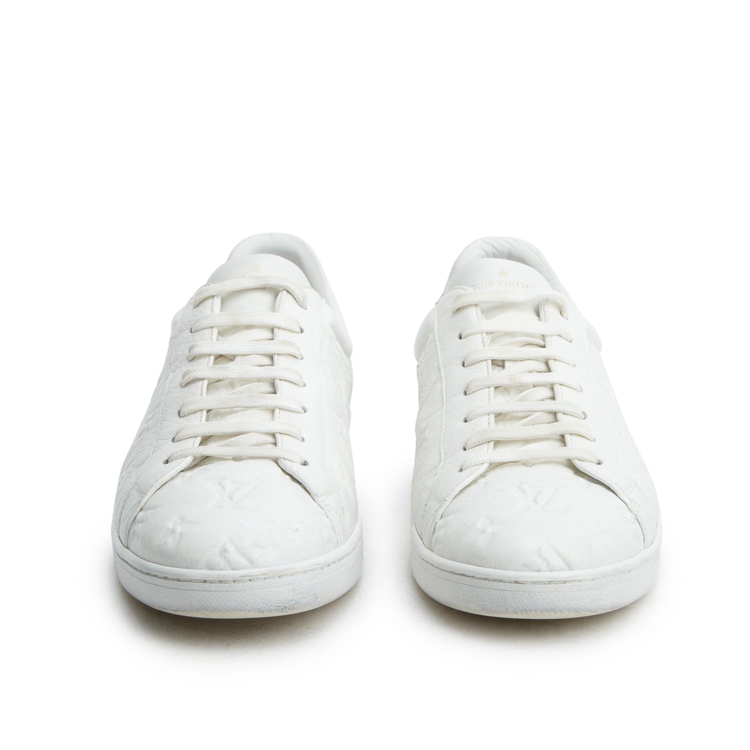 Louis Vuitton White Monogram Luxembourg Sneaker, Men's Size 11
