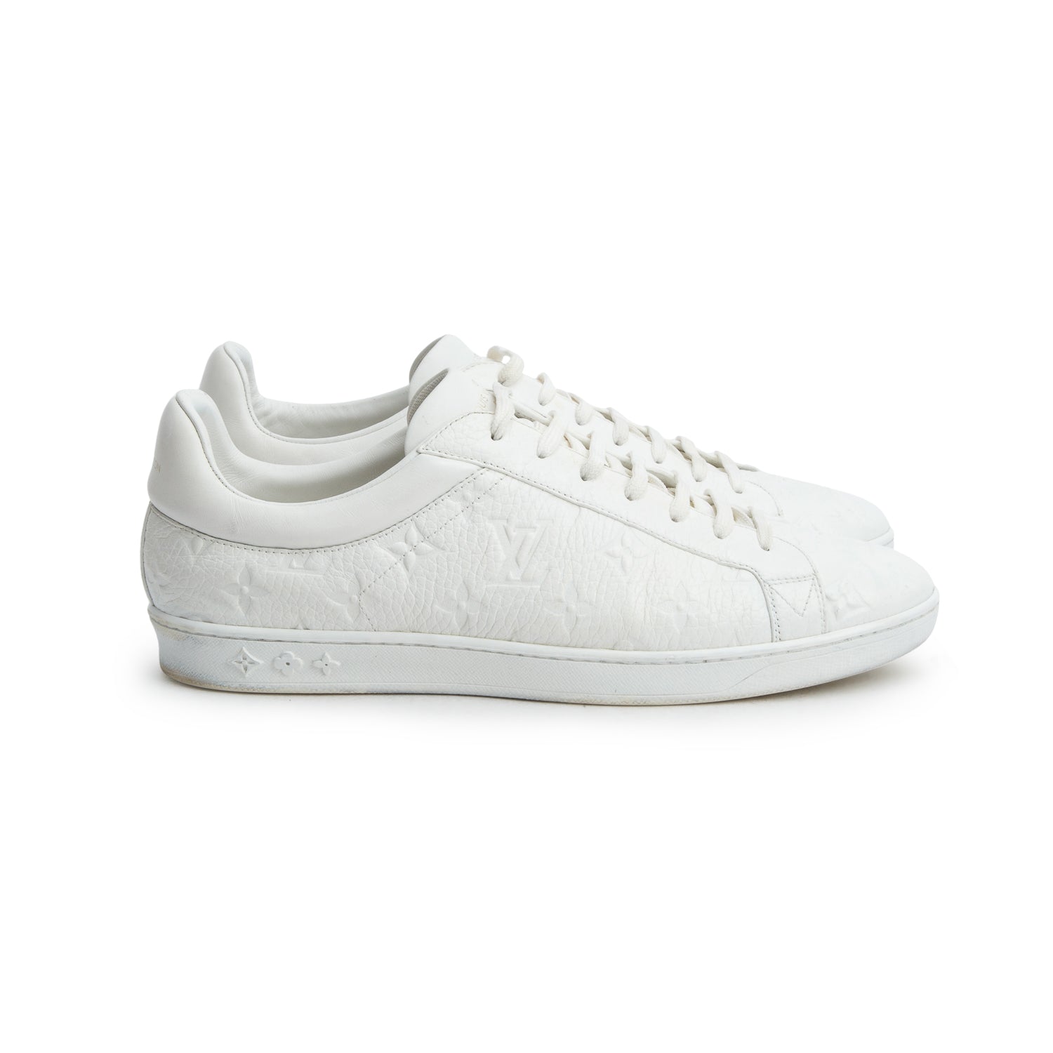 Louis Vuitton White Monogram Luxembourg Sneaker, Men's Size 11