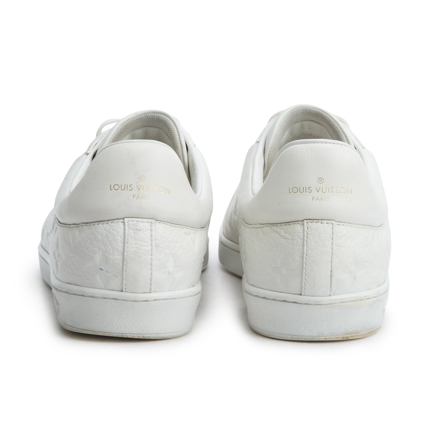 Louis Vuitton White Monogram Luxembourg Sneaker, Men's Size 11