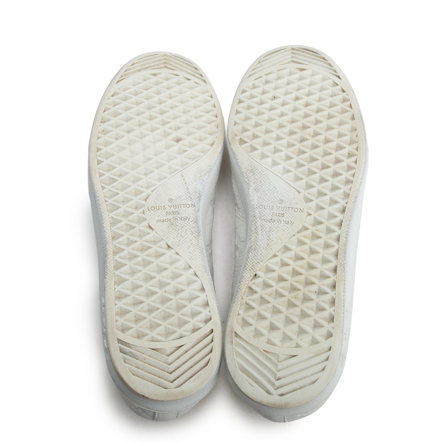 Louis Vuitton White Monogram Luxembourg Sneaker, Men's Size 11