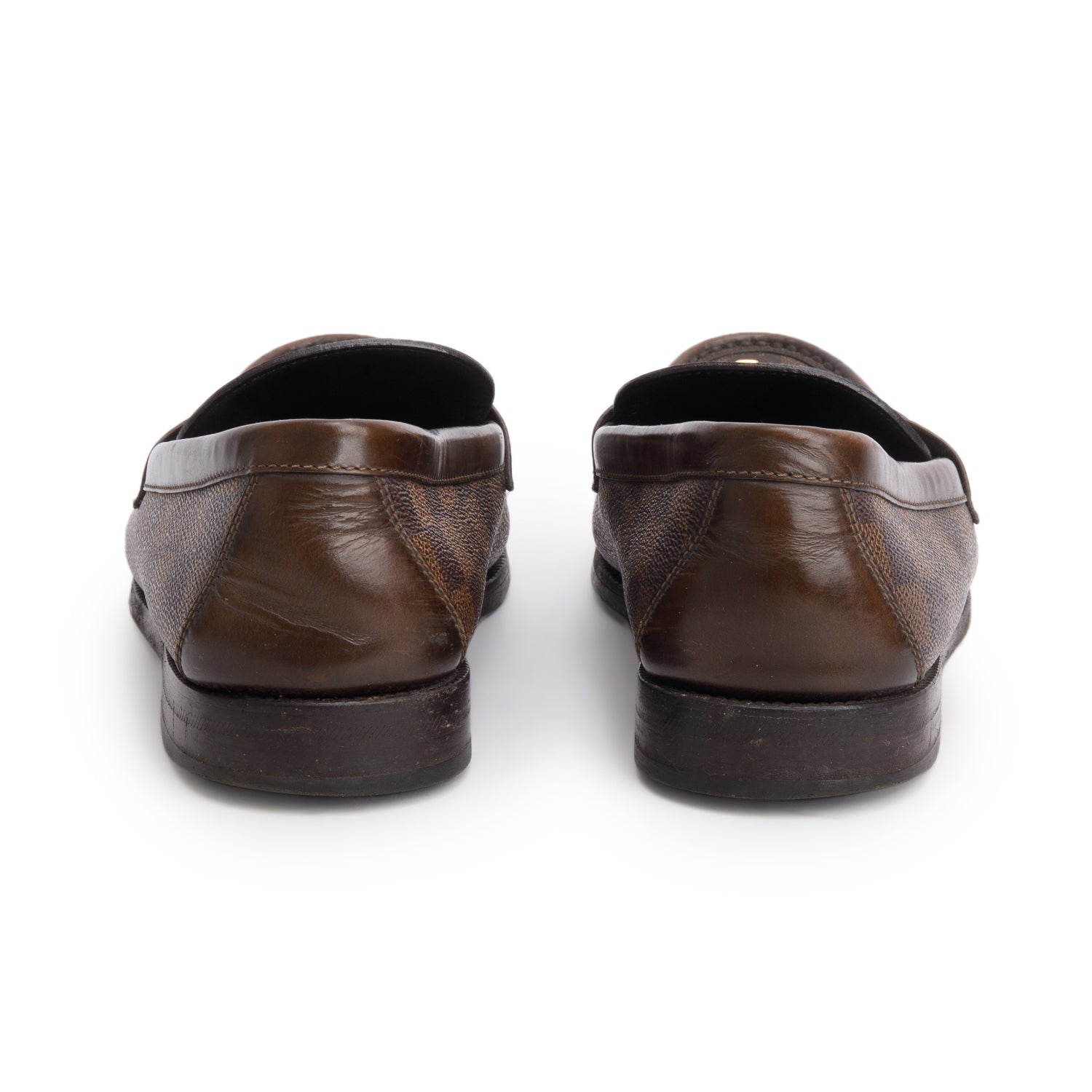 Louis Vuitton Damier Ebene Major Loafer, Men's Size 8