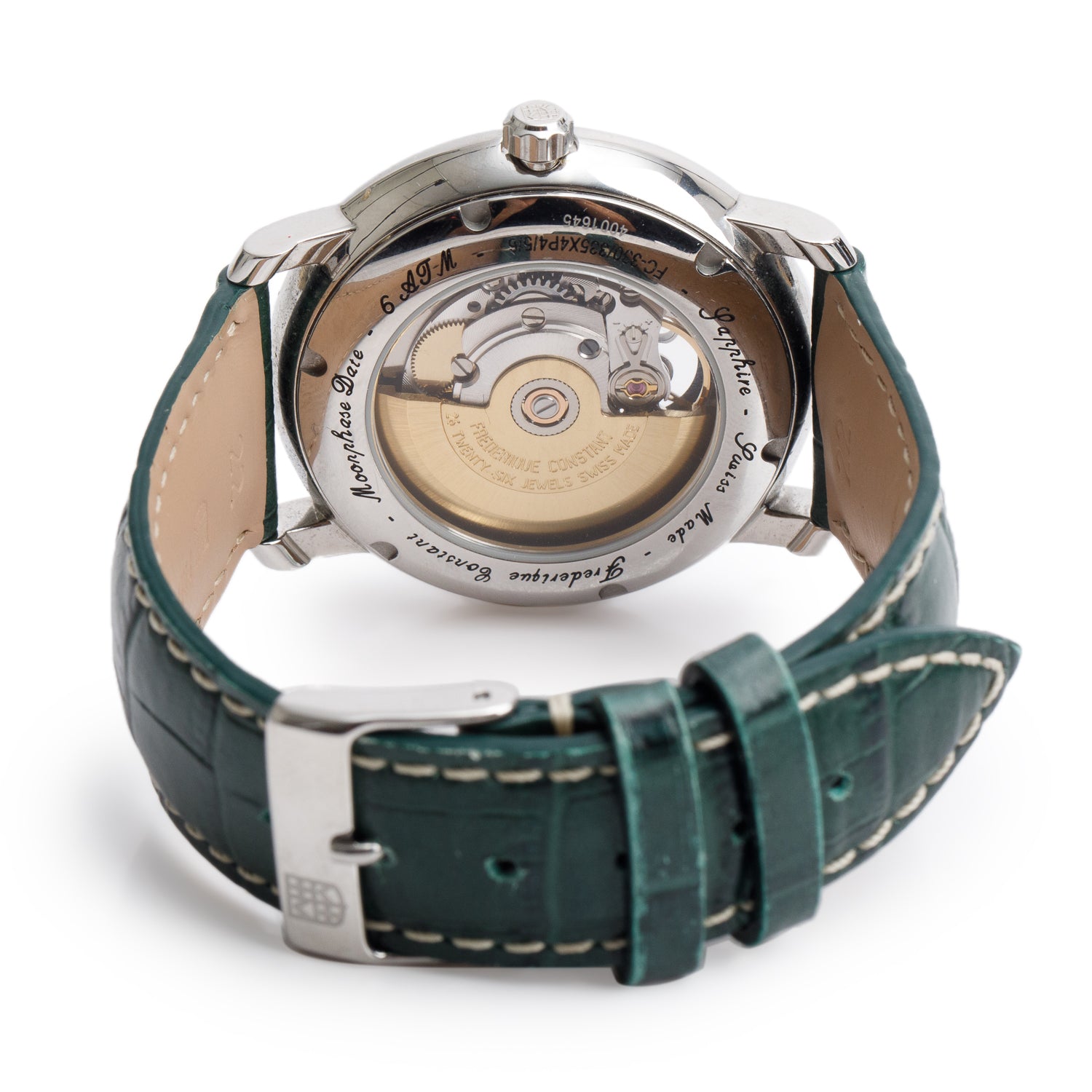 Frederique Constant 2025 Stainless Steel 40 MM Classic Heart Beat Moonphase Automatic Watch Black Dial w/ Box & Papers