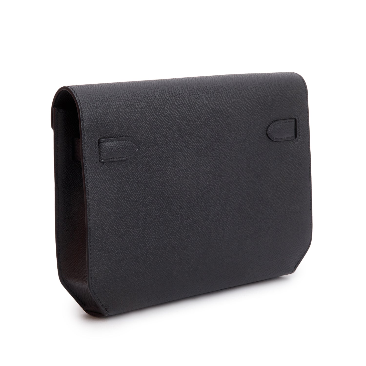 Hermes 2025 Noir Togo Kelly Depeches 25 Pouch w/ Box