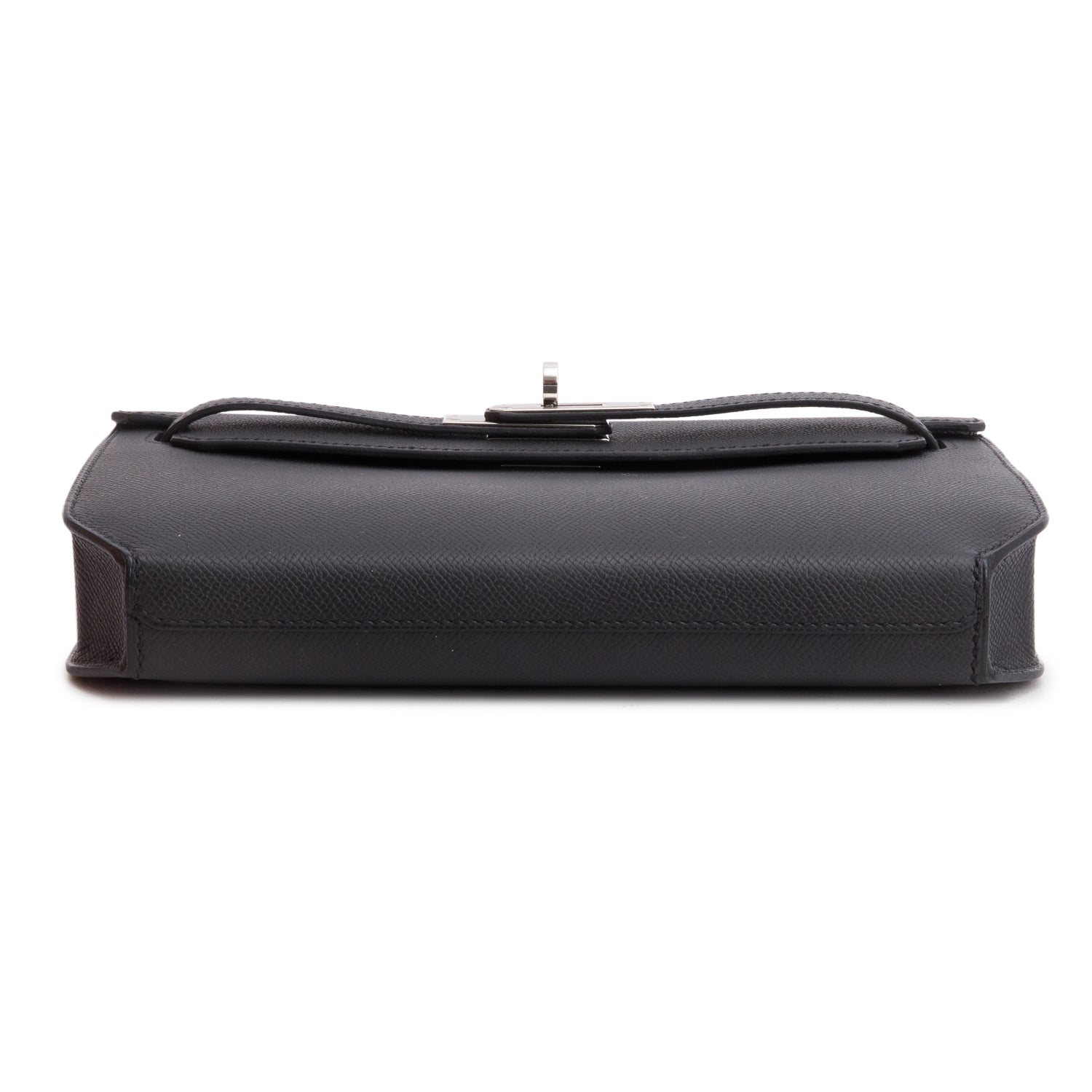 Hermes 2025 Noir Togo Kelly Depeches 25 Pouch w/ Box