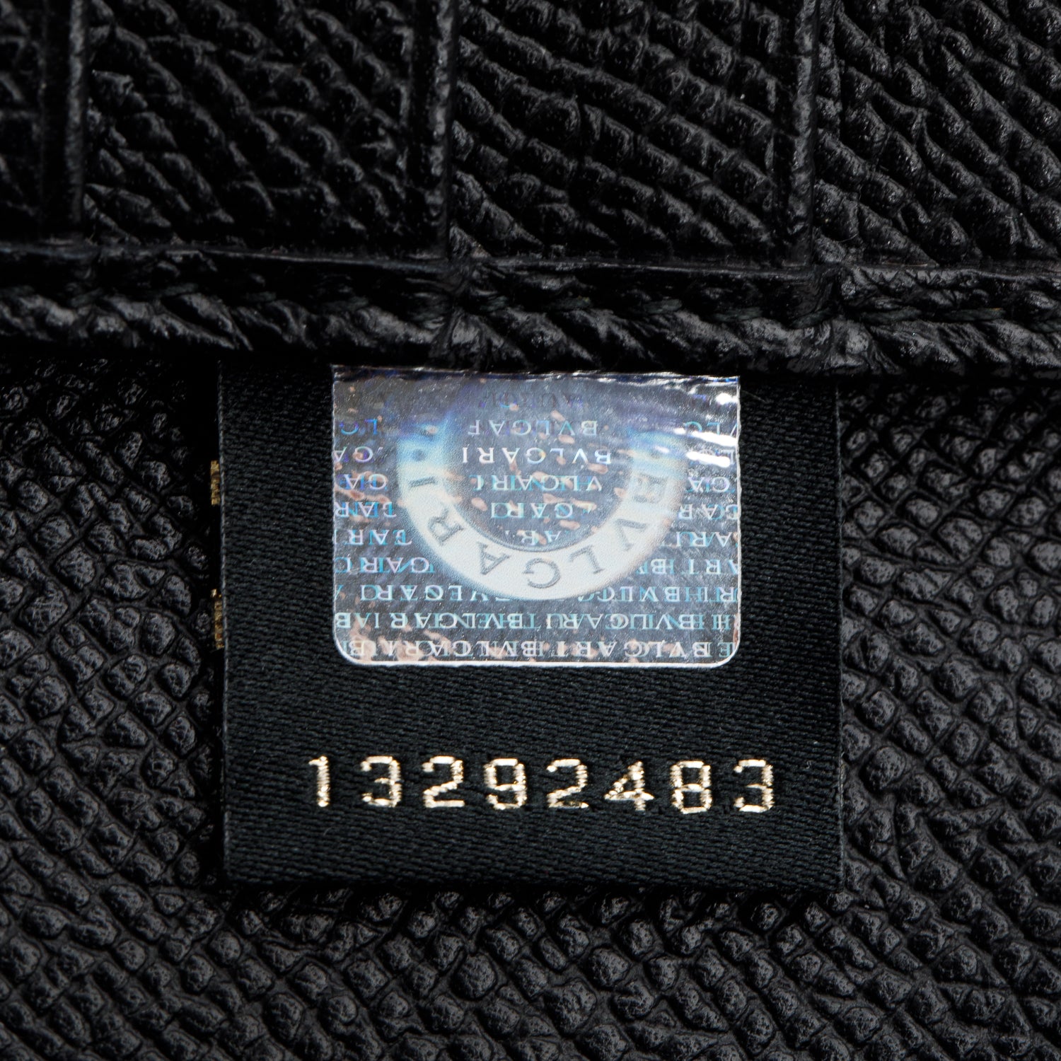 Bvlgari Black Calfskin Leather Large Wallet