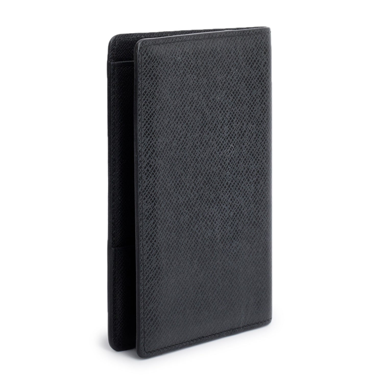 Louis Vuitton Black Taiga Leather Passport Cover