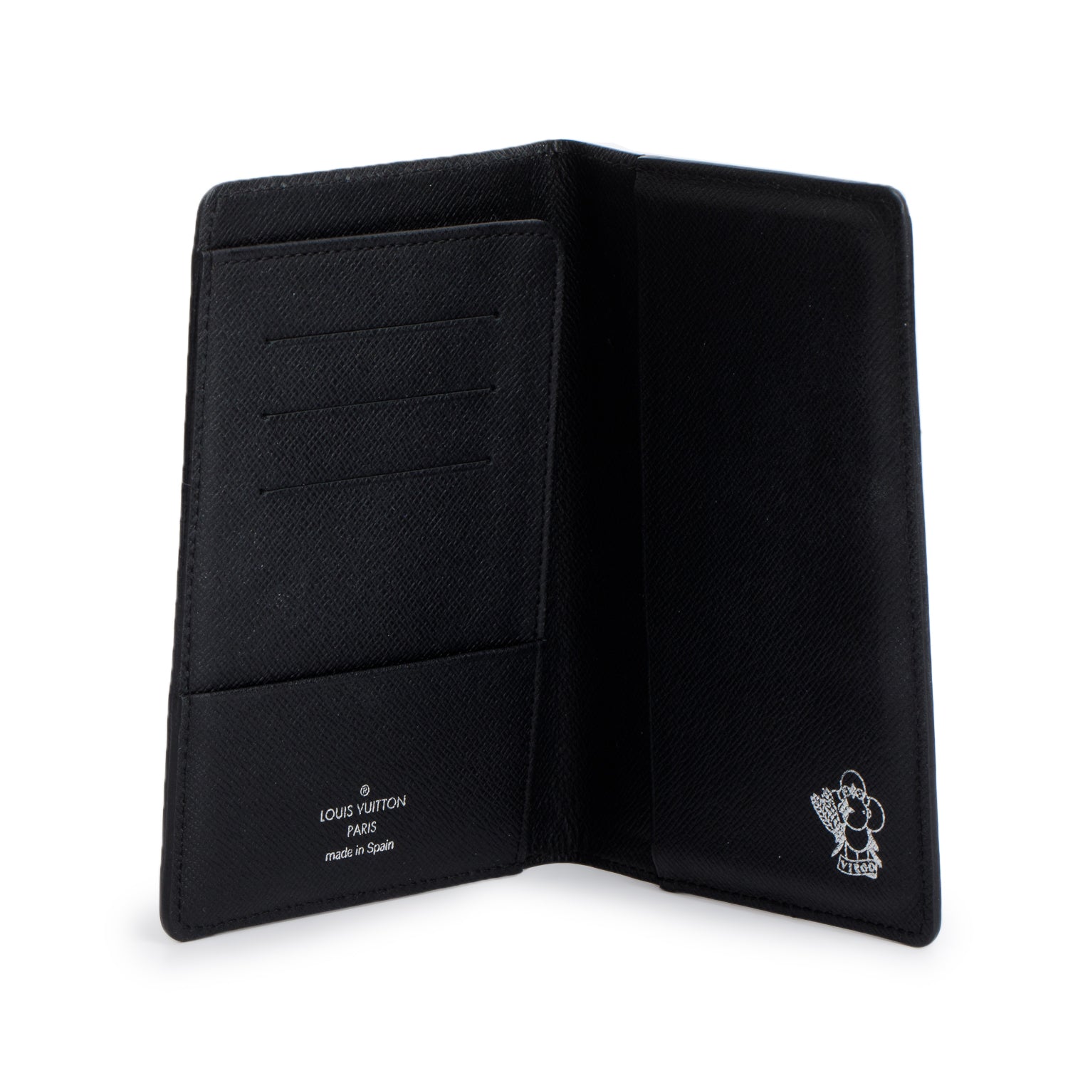 Louis Vuitton Black Taiga Leather Passport Cover