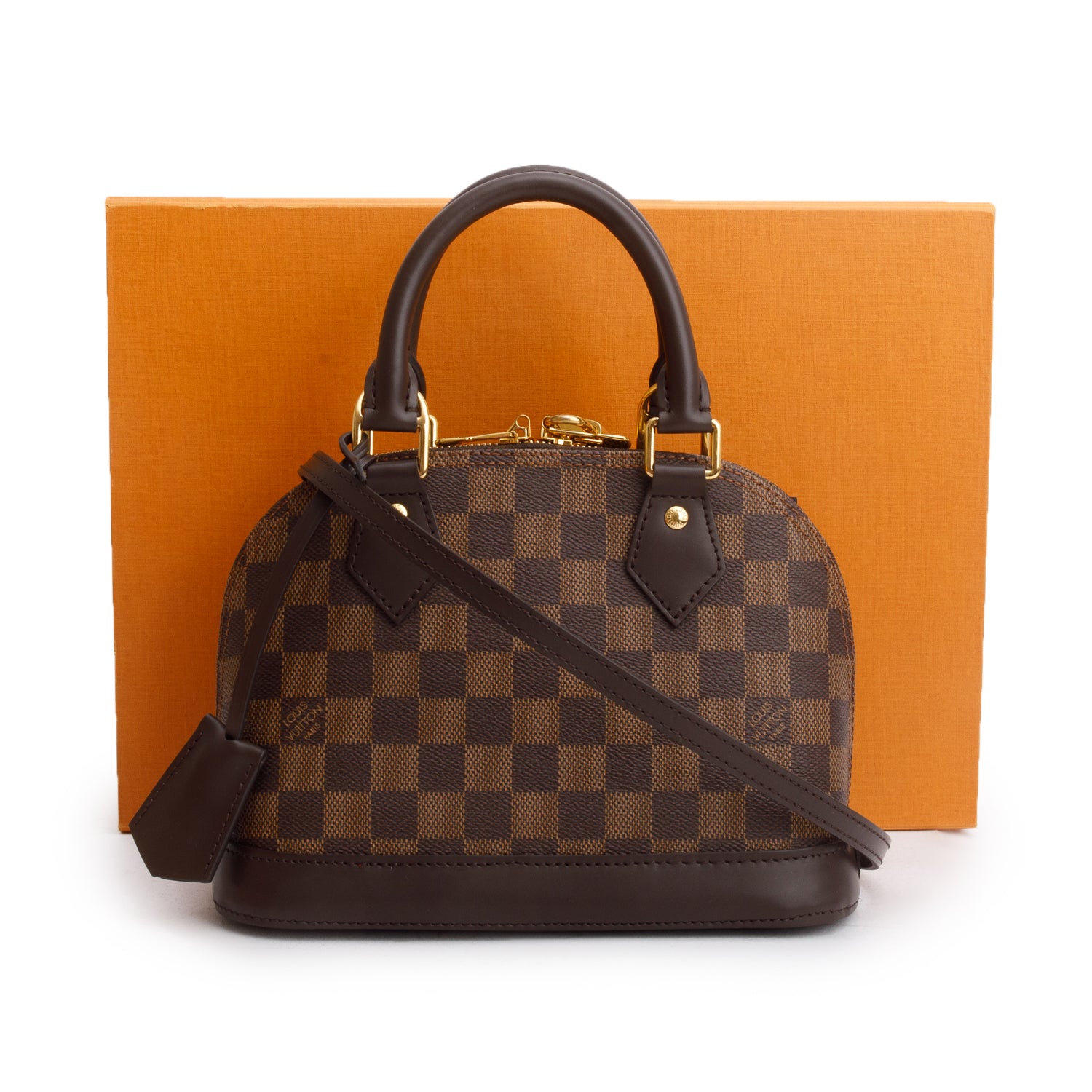 Louis Vuitton 2024 Damier Ebene Alma BB w/ Box, Strap & Receipt