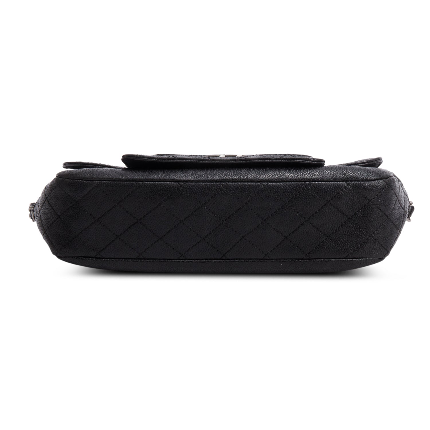 Chanel Black Caviar Leather Pocket in the City Flap Bag