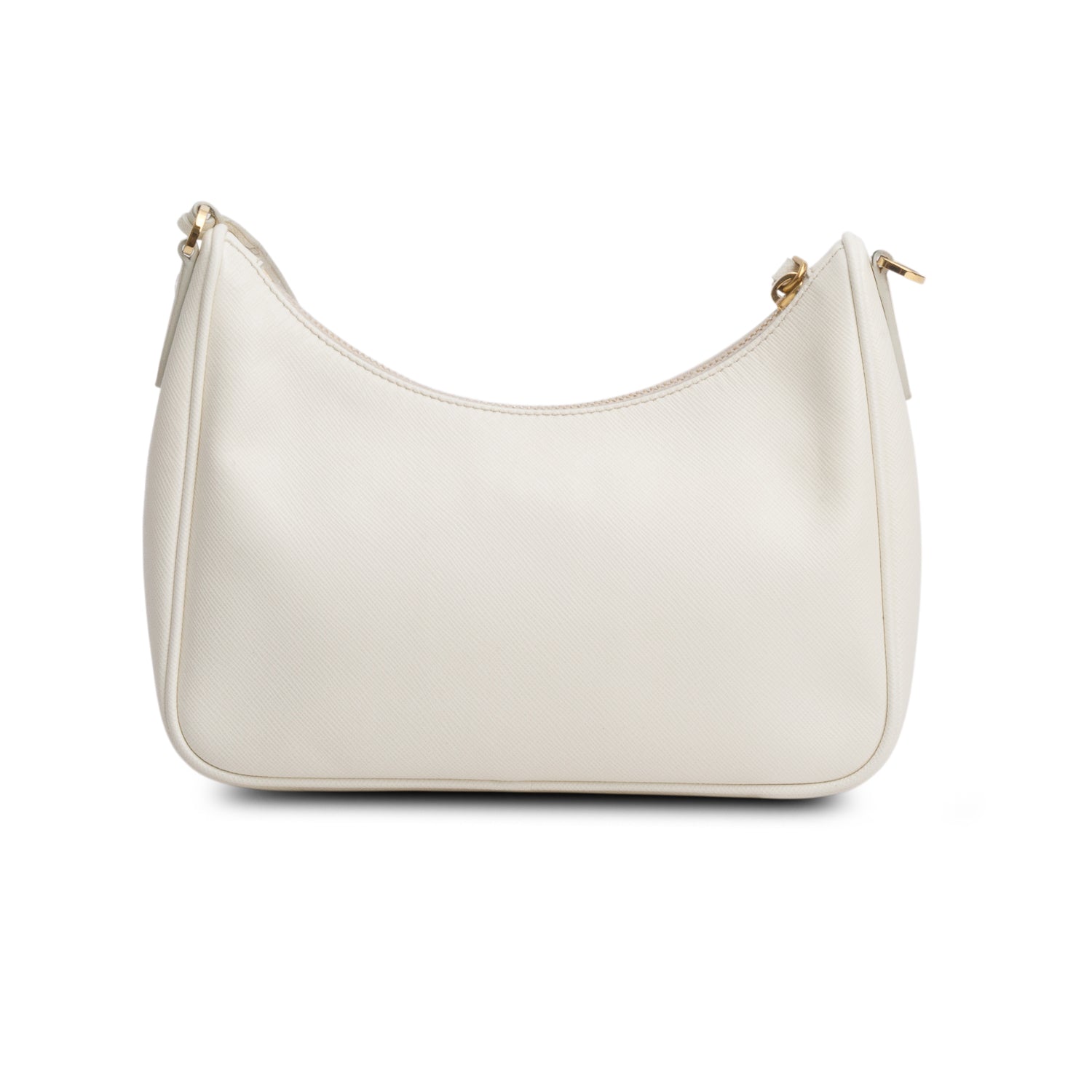 Prada Cream Saffiano Leather Re-Edition 2005 Shoulder Bag