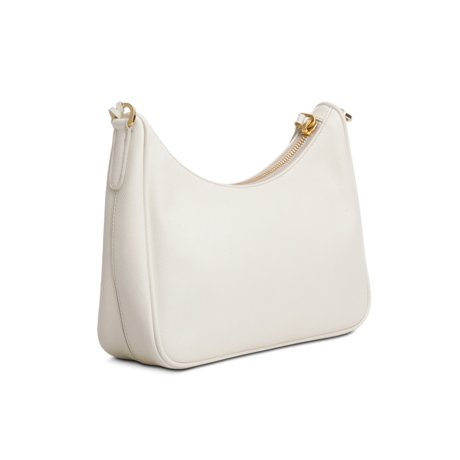 Prada Cream Saffiano Leather Re-Edition 2005 Shoulder Bag