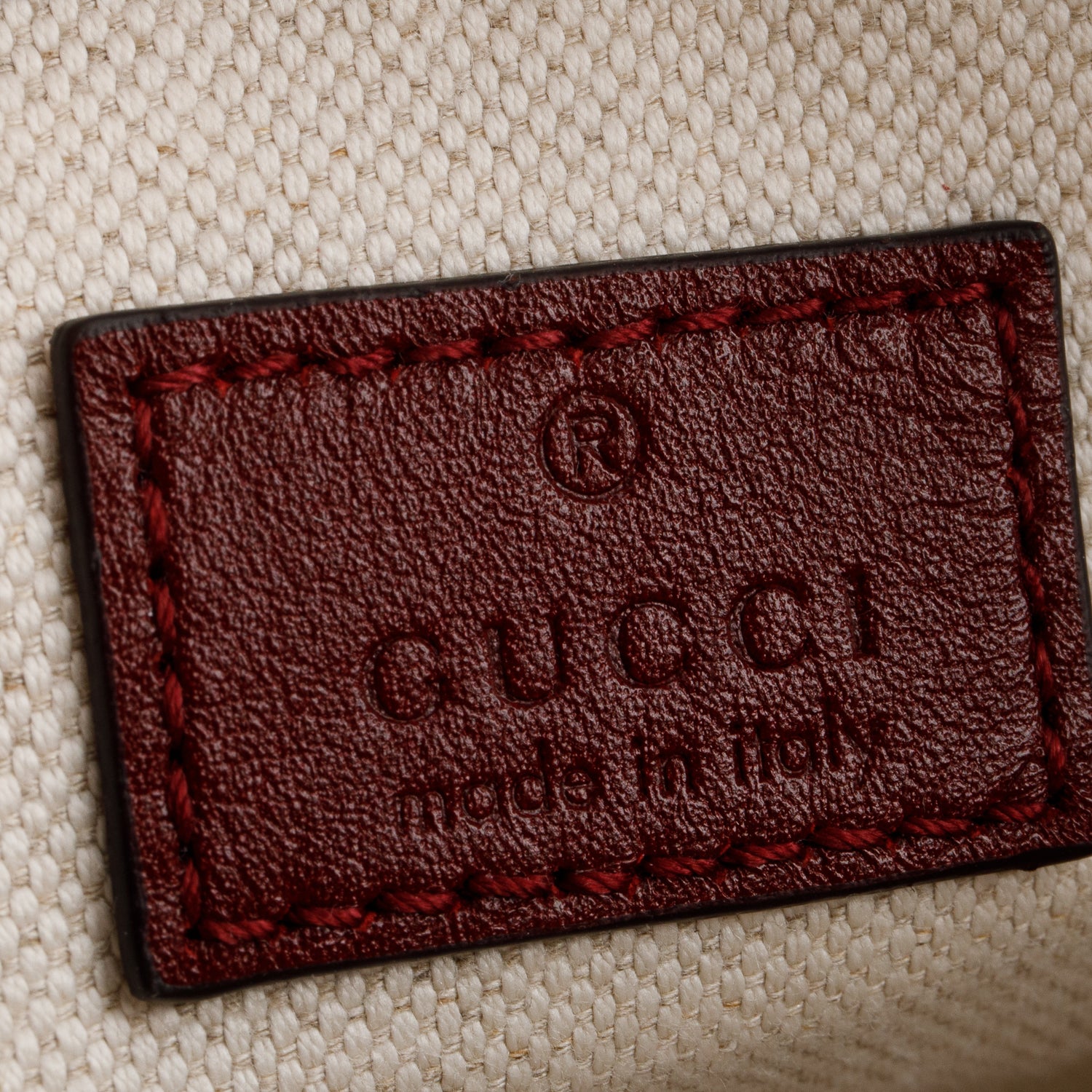 Gucci Burgundy Calfskin Leather Mini Blondie Shoulder Bag w/ Box