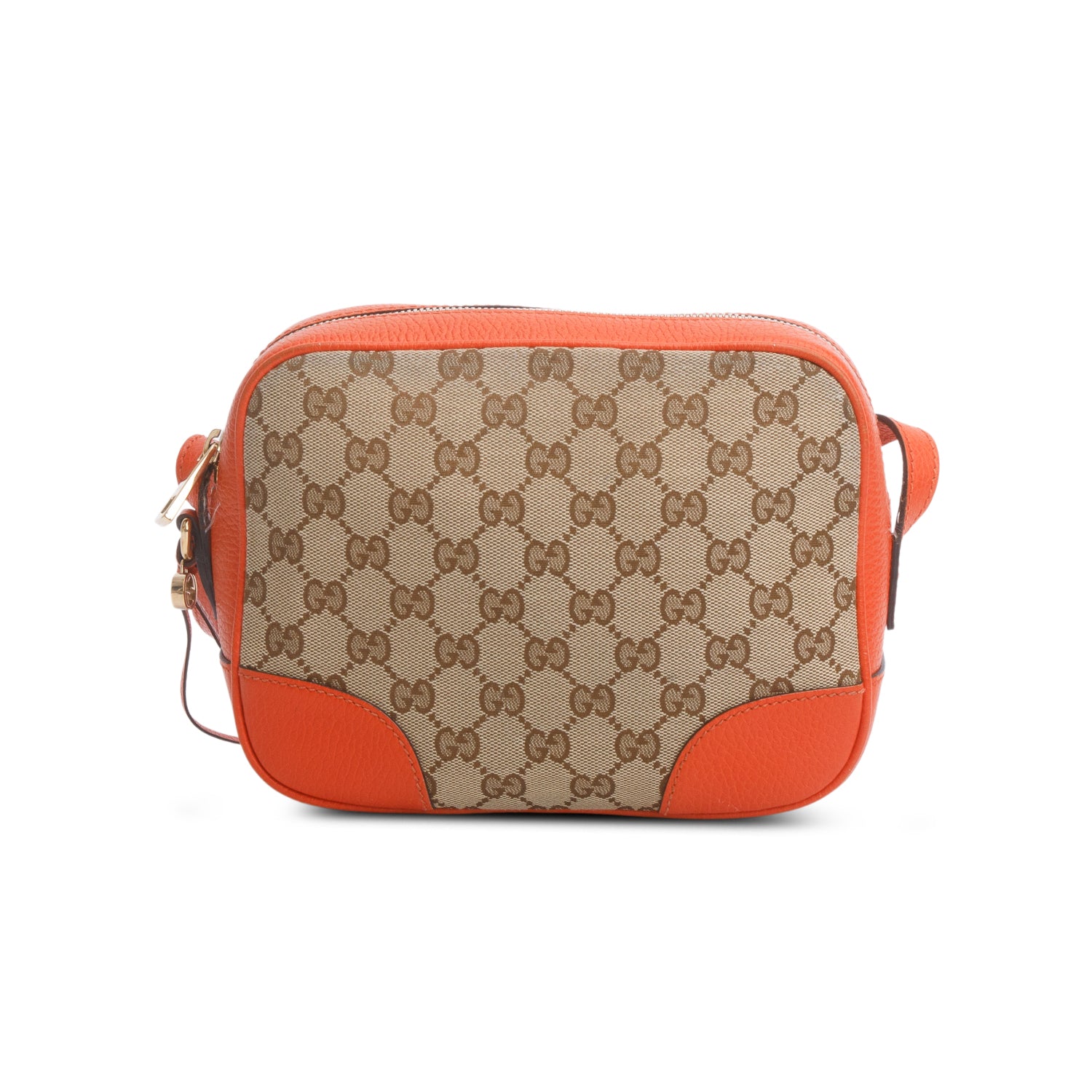 Gucci Orange Monogram Mini Bree Camera Bag