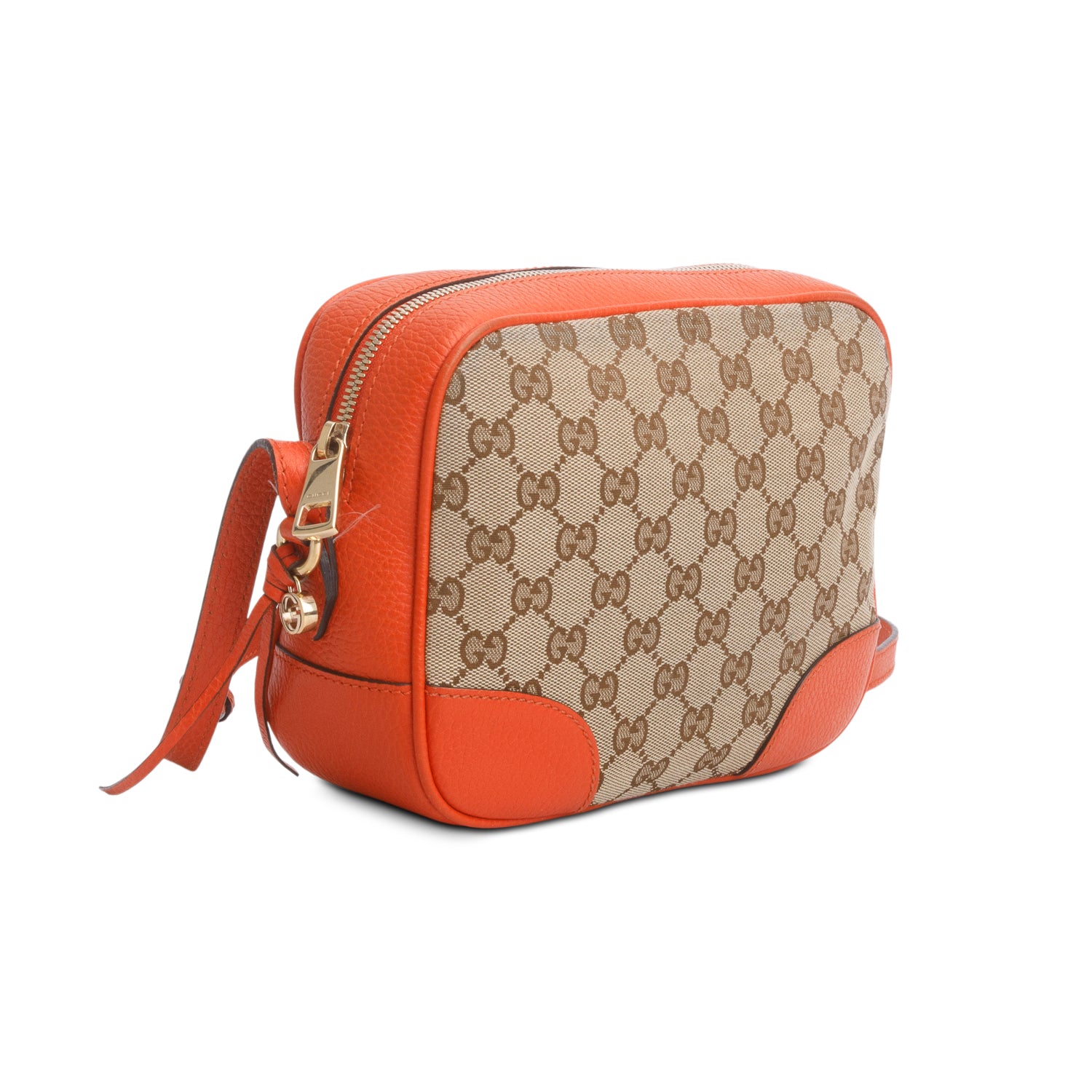 Gucci Orange Monogram Mini Bree Camera Bag