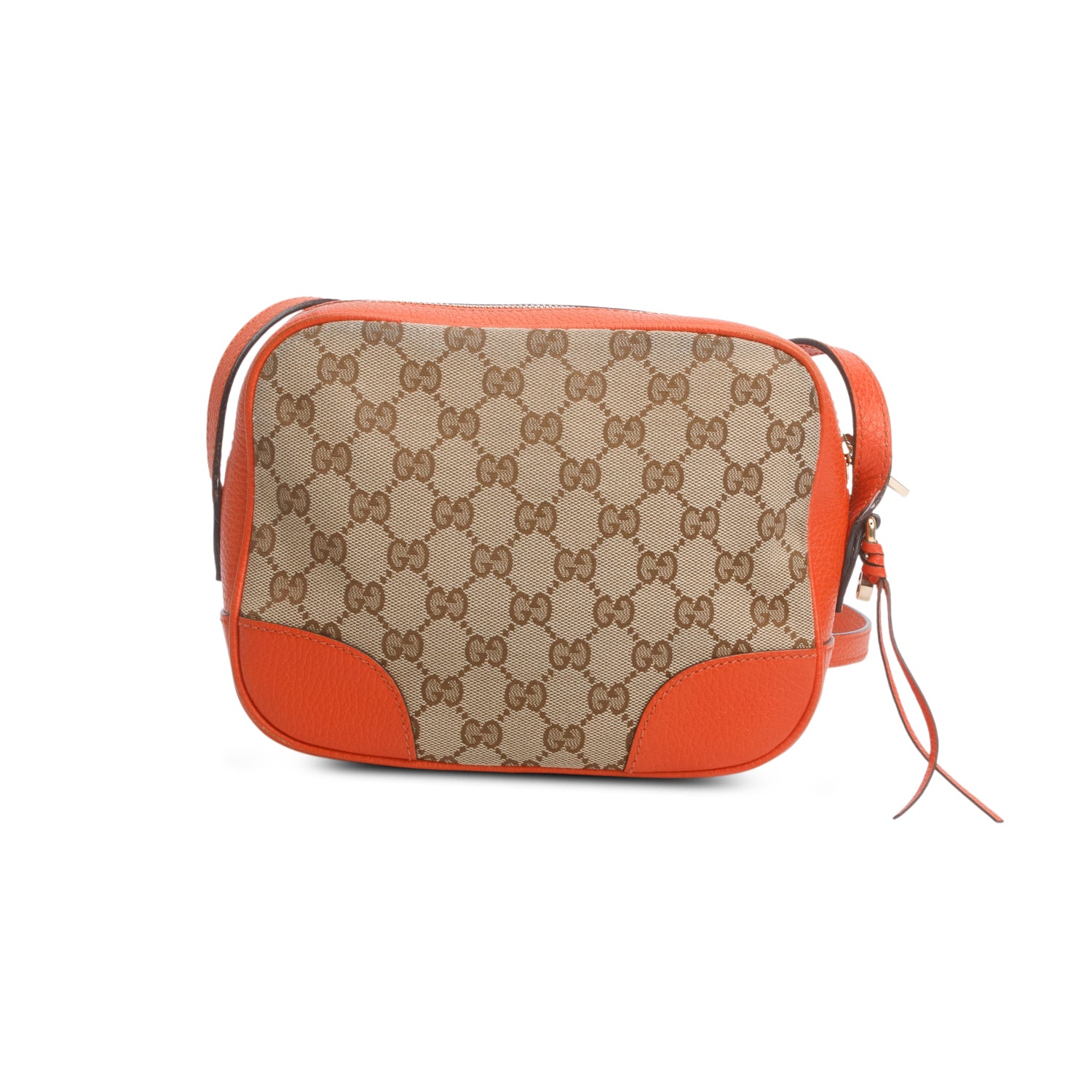 Gucci Orange Monogram Mini Bree Camera Bag