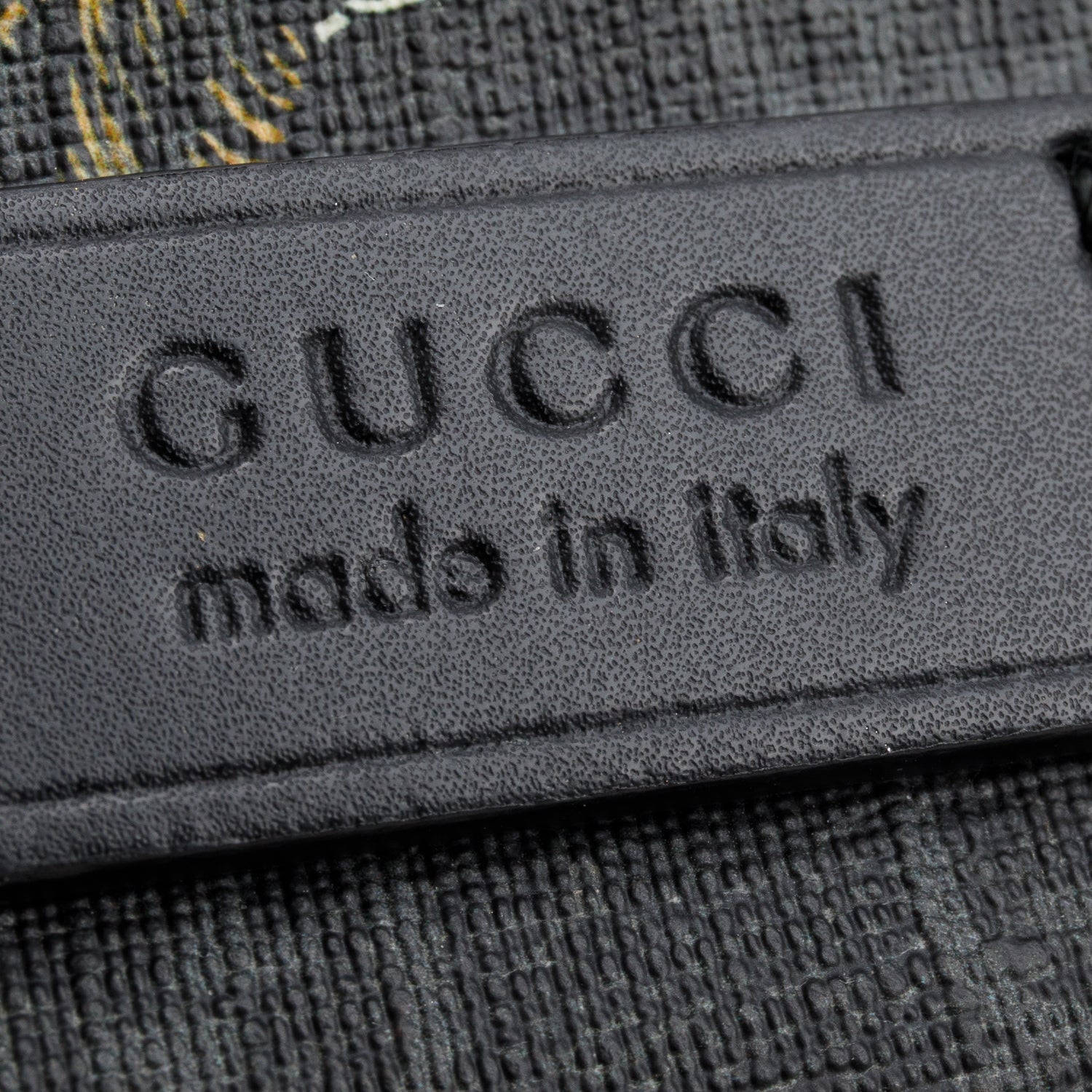 Gucci Black Soft GG Supreme Monogram Tigers Belt Bag w/ Box