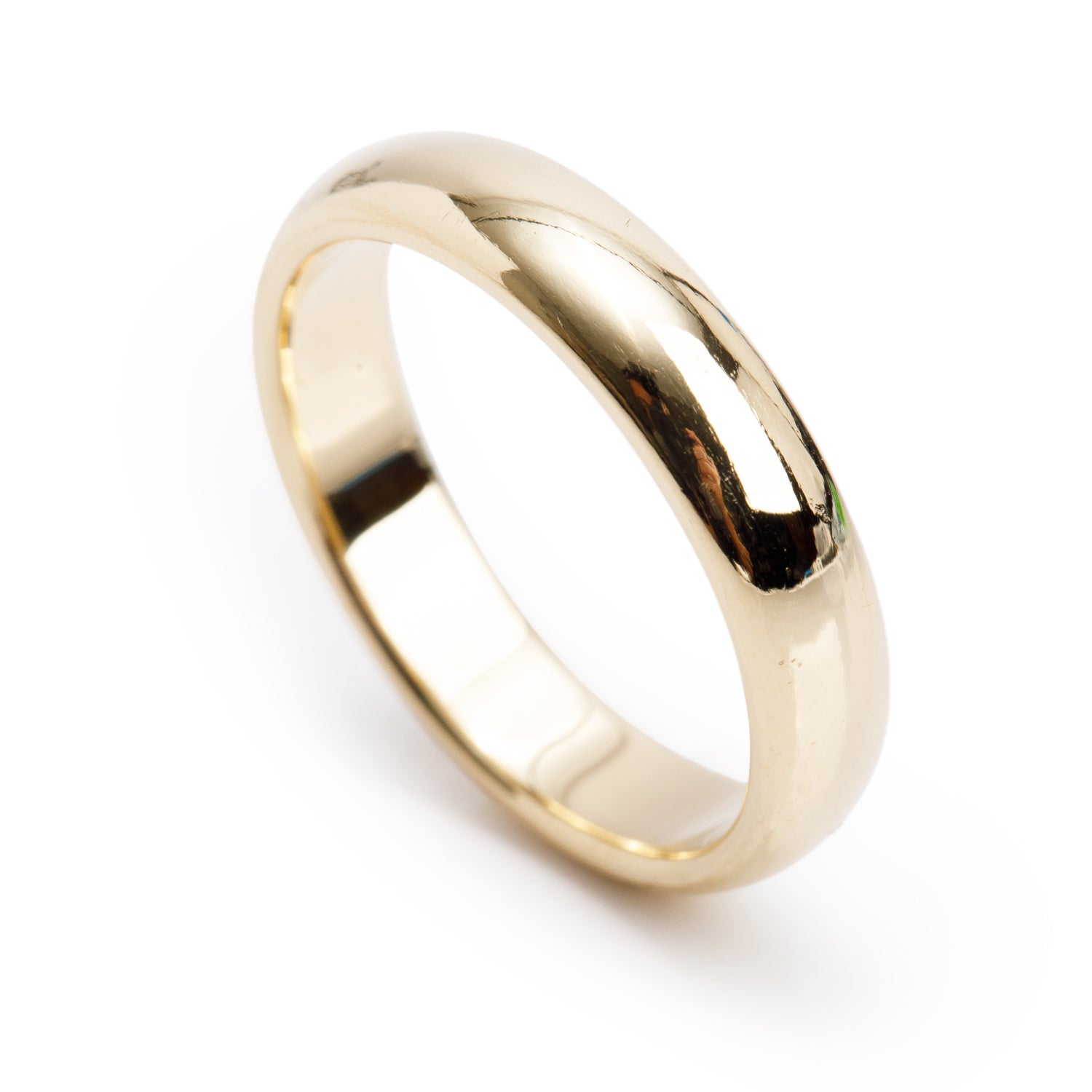 Tiffany & Co. 18k Yellow Gold Forever 4.5 MM Wedding Band Ring, Size 8.75