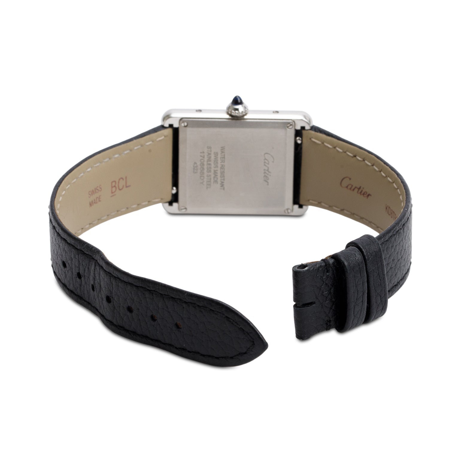 Cartier 2023 Stainless Steel Tank Must de Cartier Quartz Watch, Large Model 4323 w/ Box & Papers