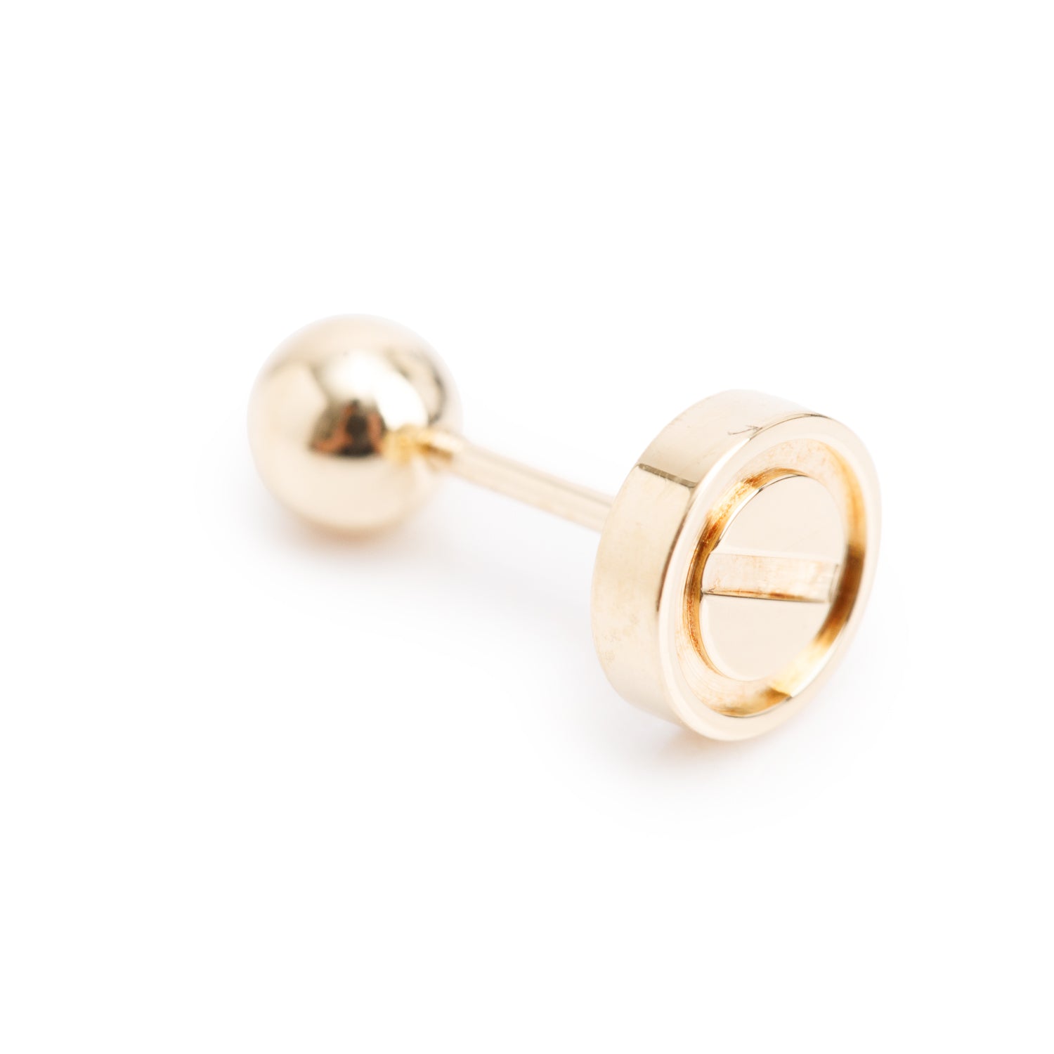 Cartier 2023  18k Yellow Gold 7.2 MM Single Love Stud Earring w/ Box & Certificate