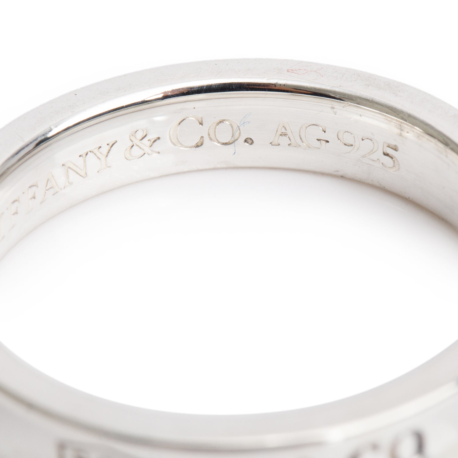 Tiffany & Co. Sterling Silver 1837 Narrow Ring, Size 7.75
