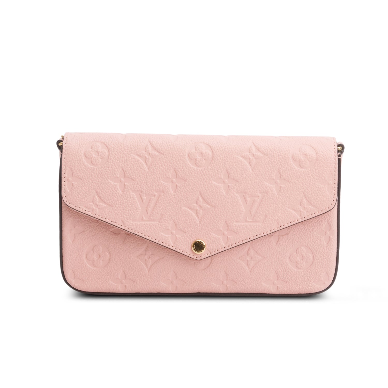 Louis Vuitton Pink Monogram Empreinte Leather Felicie Pochette w/ Box