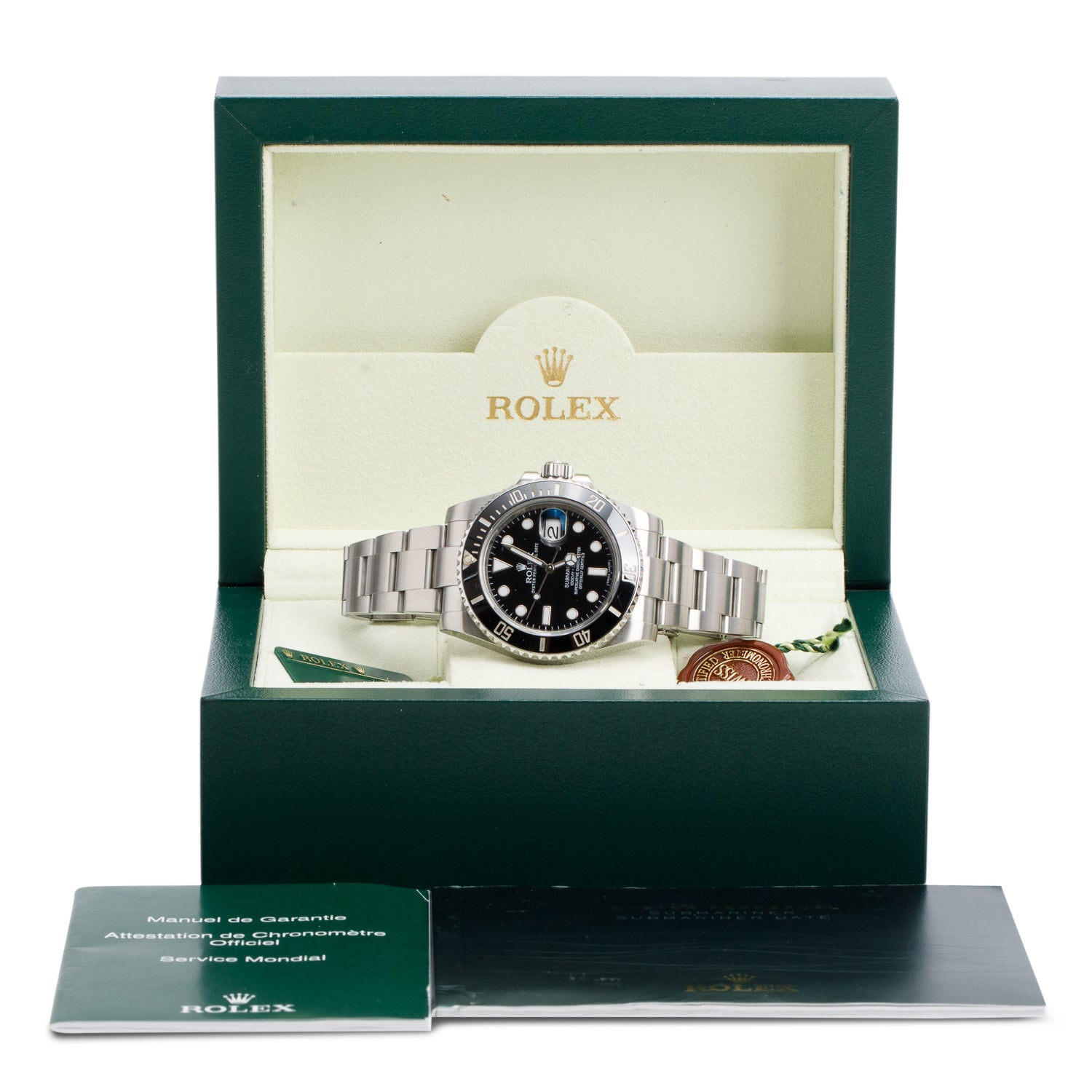 Rolex Stainless Steel Submariner Date 40 MM Automatic Watch Black Dial 116610LN w/ Box & Papers