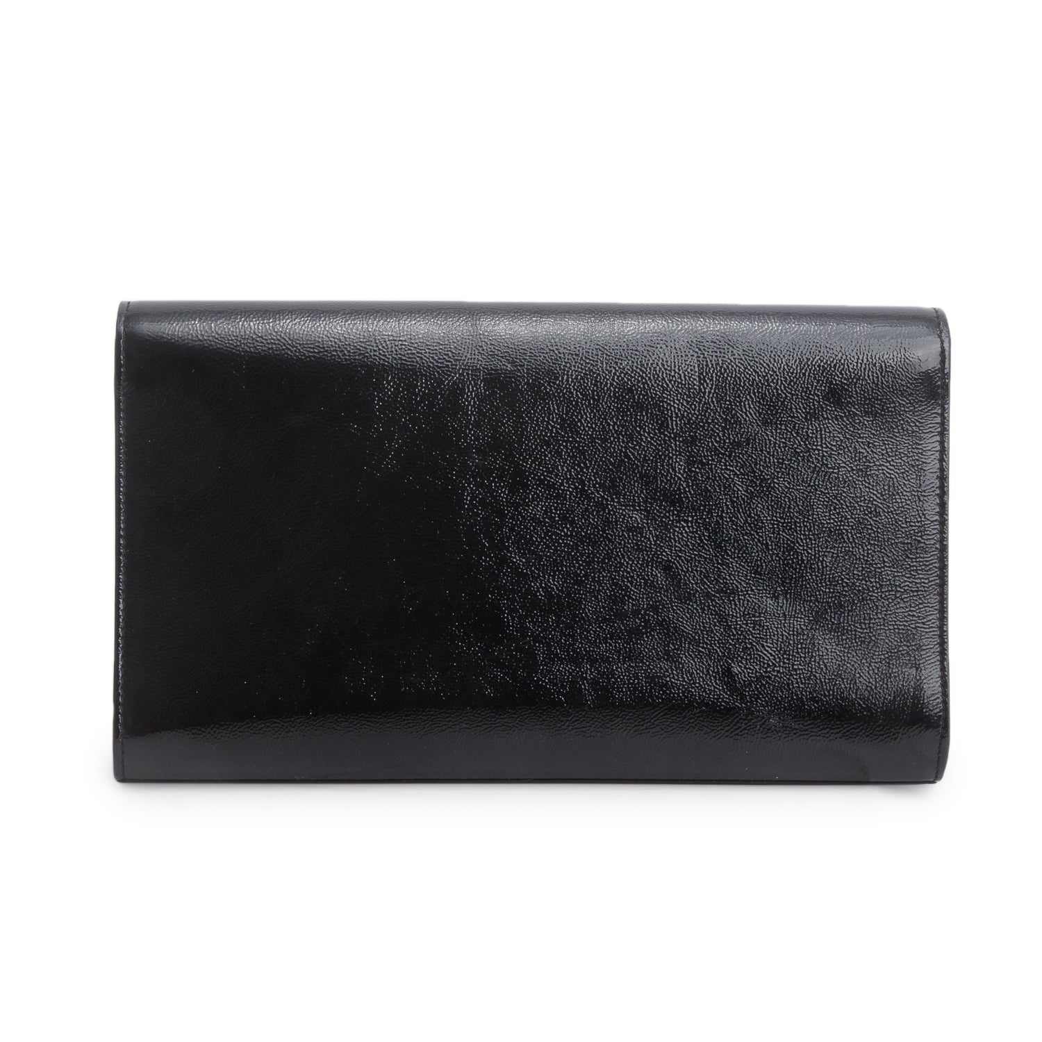 Saint Laurent Black Patent Leather Belle de Jour Clutch