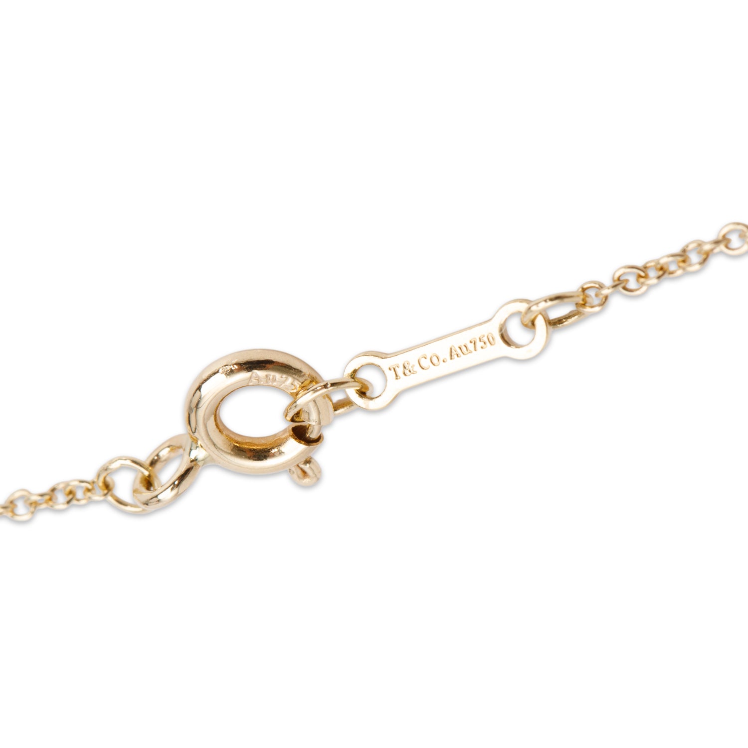 Tiffany & Co. Paloma Picasso 18k Yellow Gold Melody Circle Pendant Necklace w/ Box
