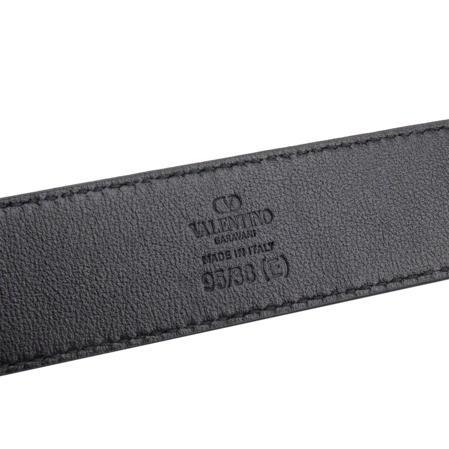 Valentino Black Calfskin Vlogo Signature Belt 95 38