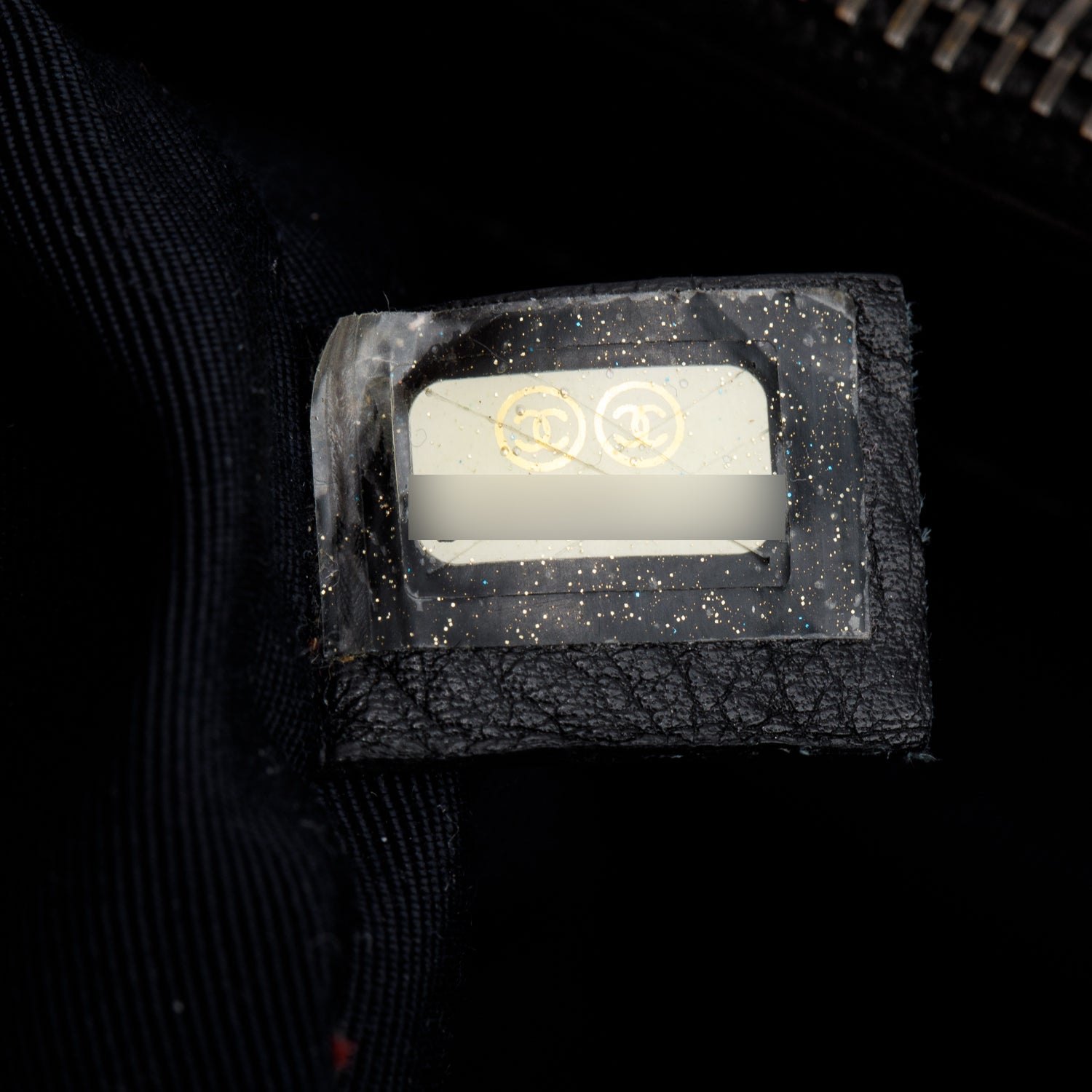 Chanel Metallic Grey Aged Calfskin Quilted Small Chain Tote w/ Authenticity Card