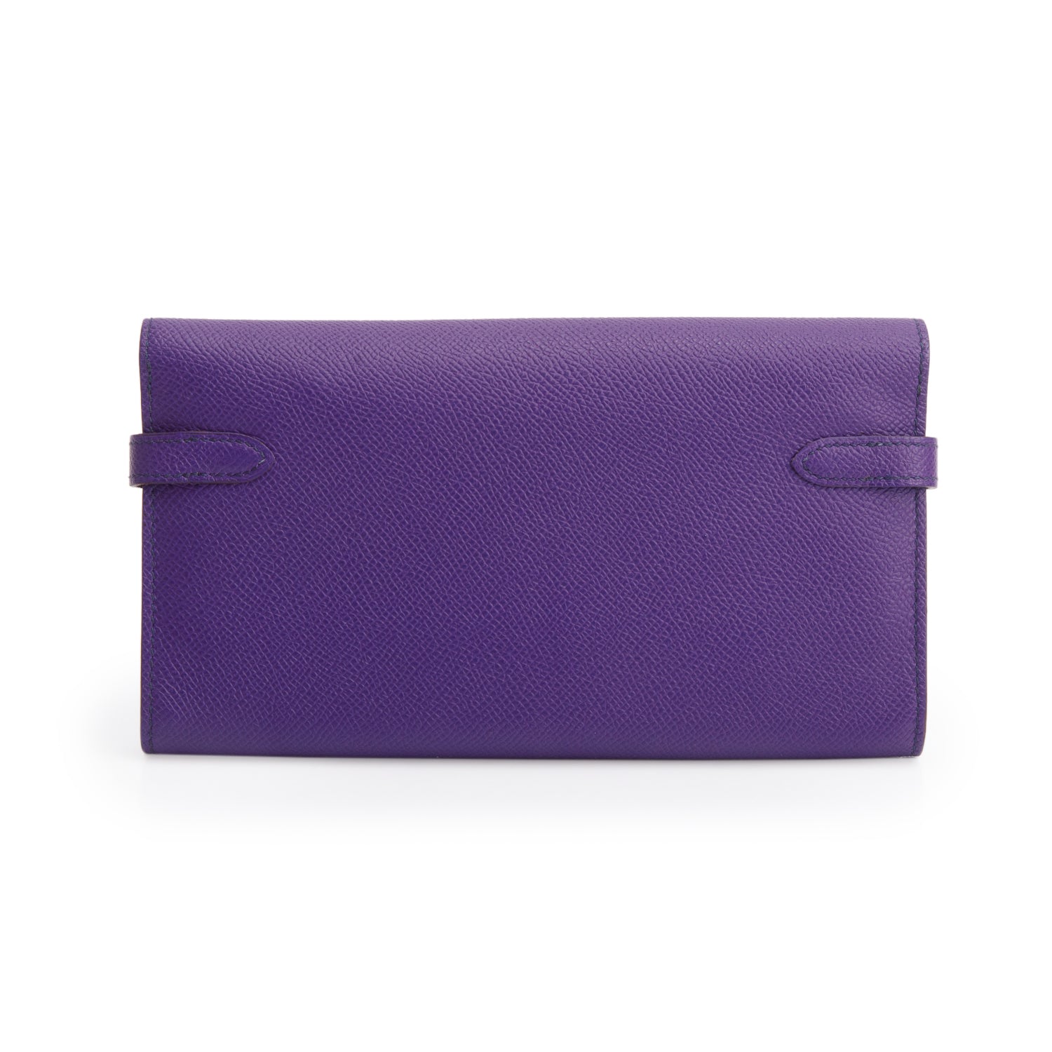 Hermes Iris Epsom Leather Kelly Longue Wallet w/ Box