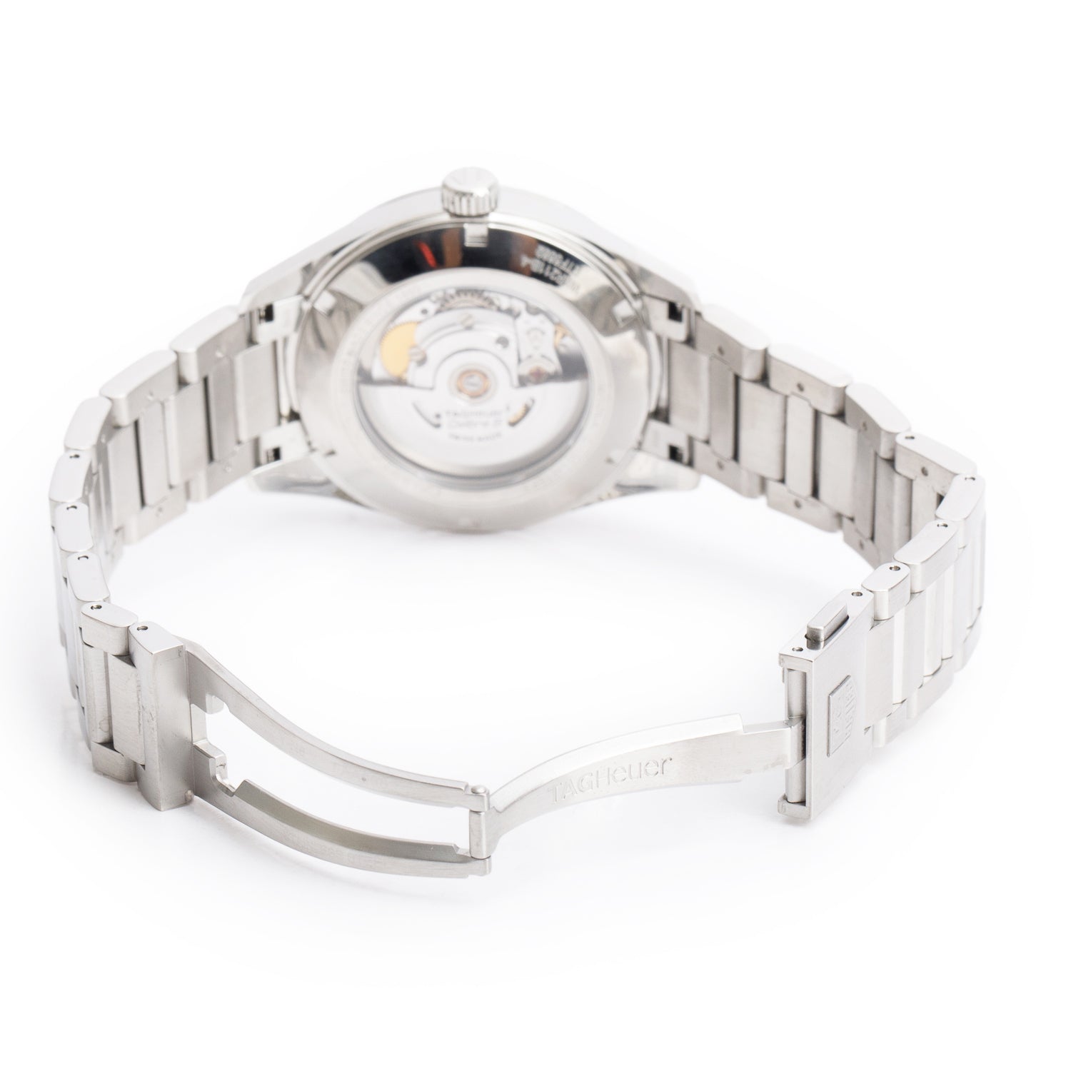 Tag Heuer Stainless Steel Carrera 39 MM Automatic Watch White Dial WAR211B-4 w/ Box & Papers