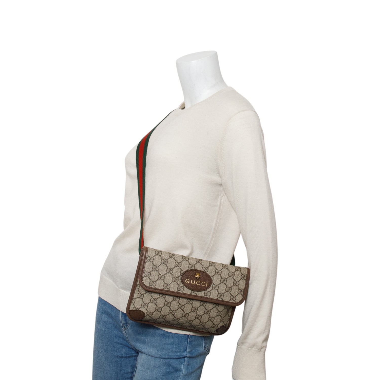 Gucci GG Supreme Neo Vintage Small Belt Bag w/ Box