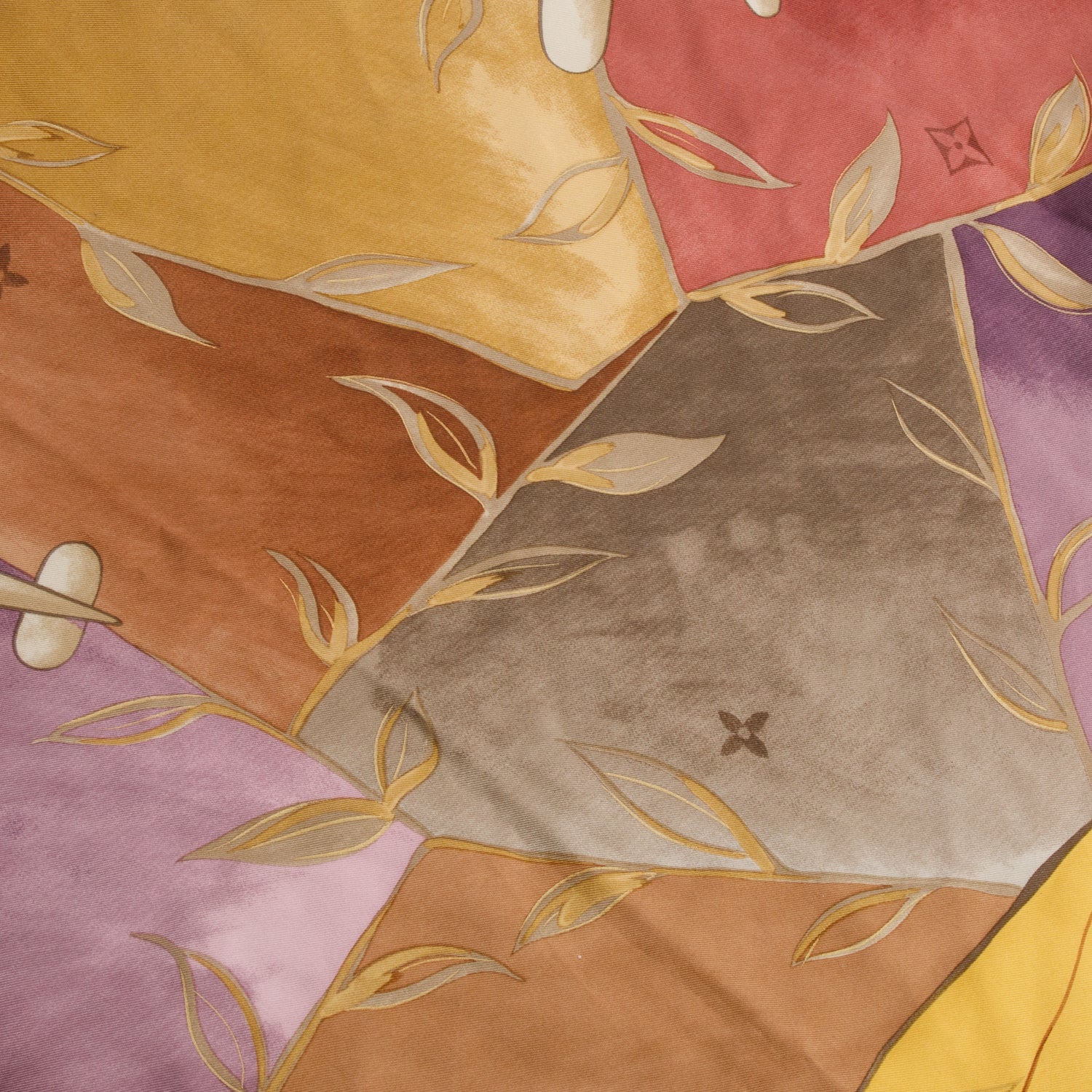 Louis Vuitton Multicolor Silk Airplane Print Scarf