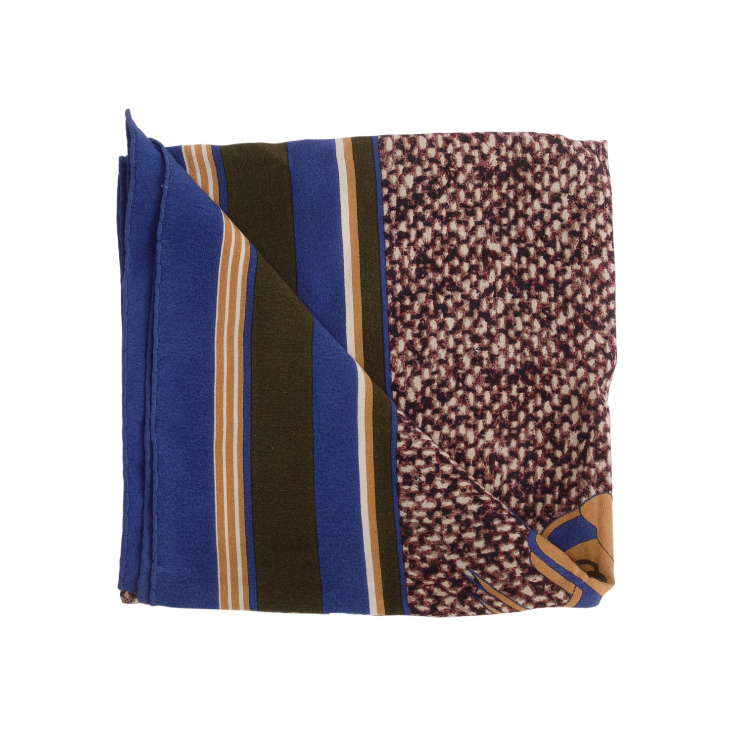 Gucci Multicolor Silk Saddle Print Scarf