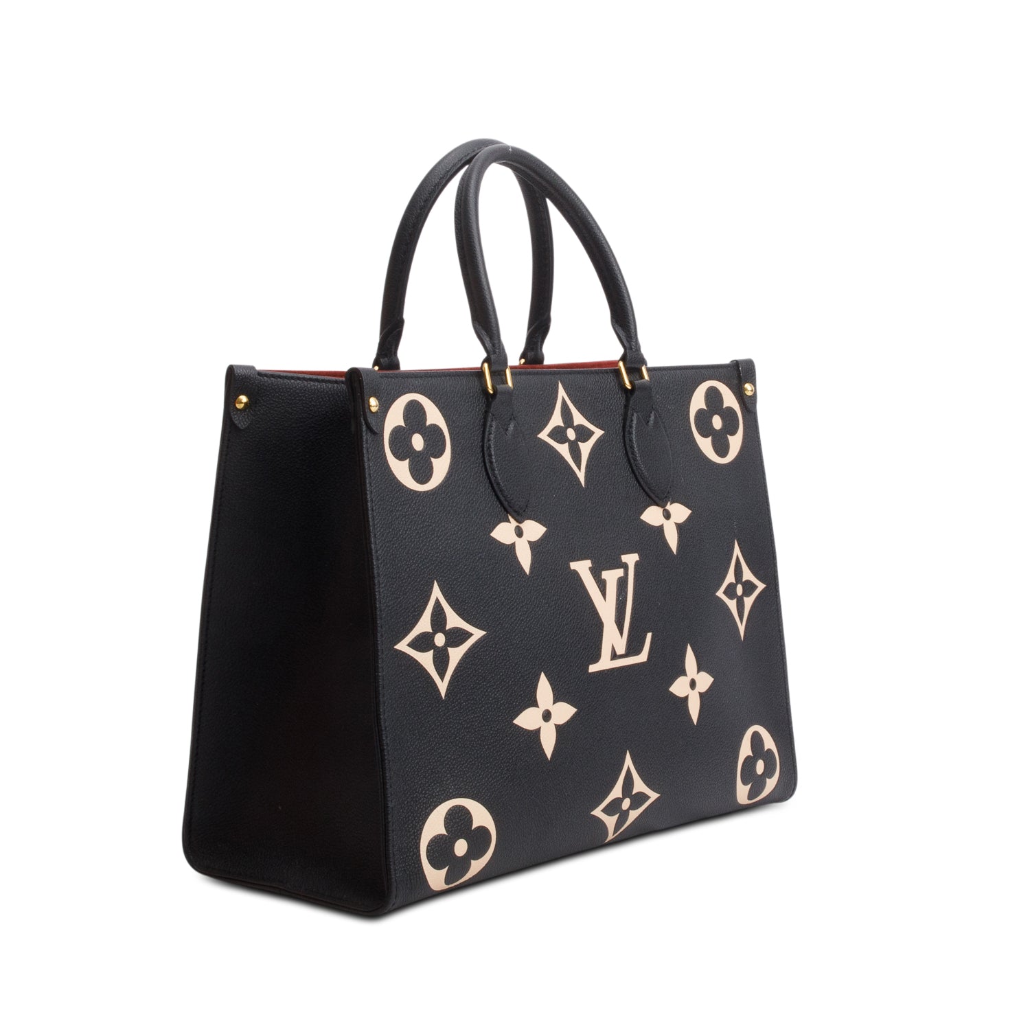 Louis Vuitton Black Empreinte Monogram Giant OnTheGo MM Tote w/ Box