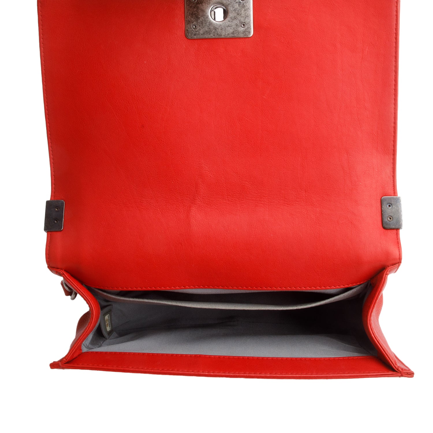 Chanel Red Lambskin Stitch Quilted Medium Boy Bag w/ Box & Receipt