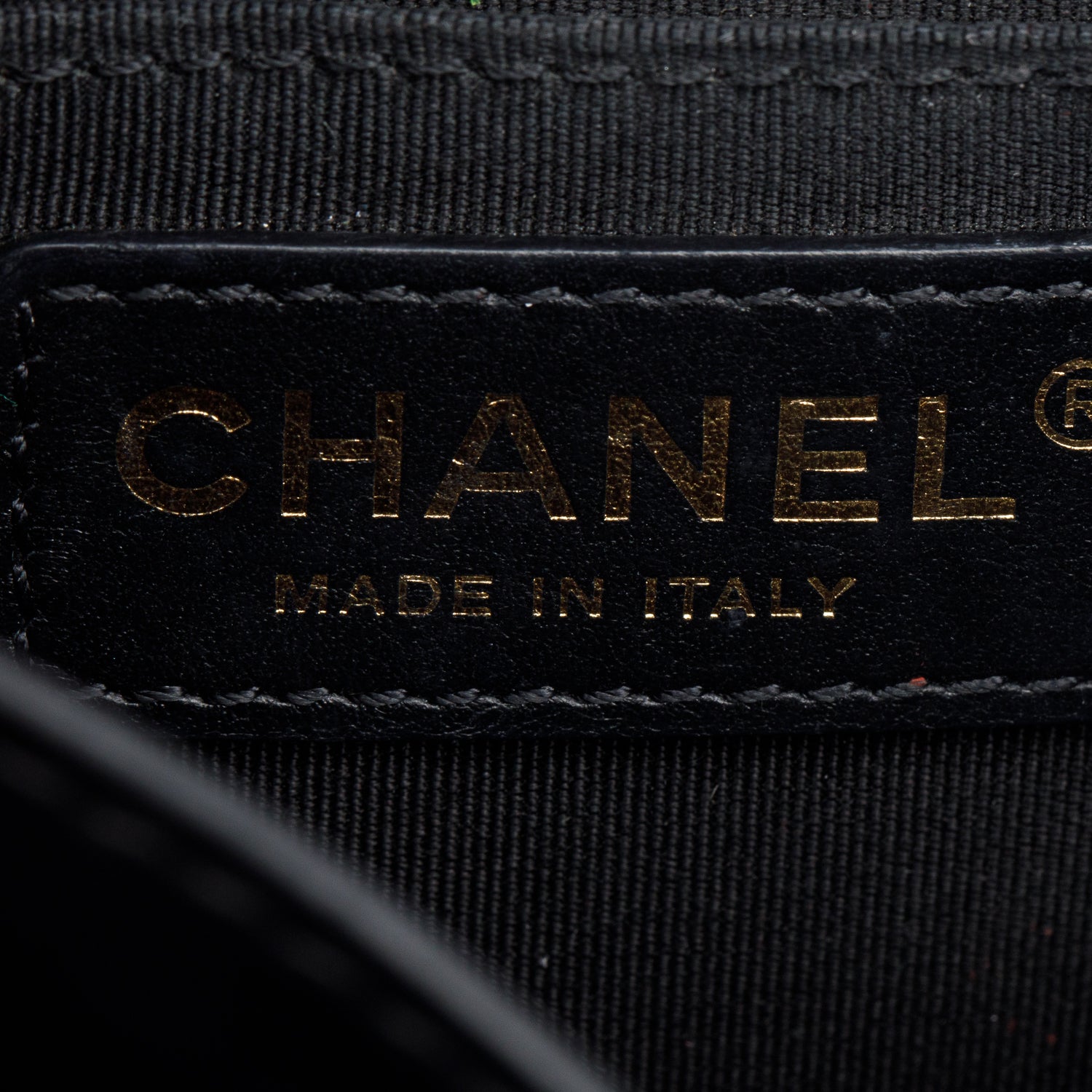 Chanel Black Lambskin Quilted CC Side Chain Small Full Flap Bag w/ Box, Authenticity Card & Receipt