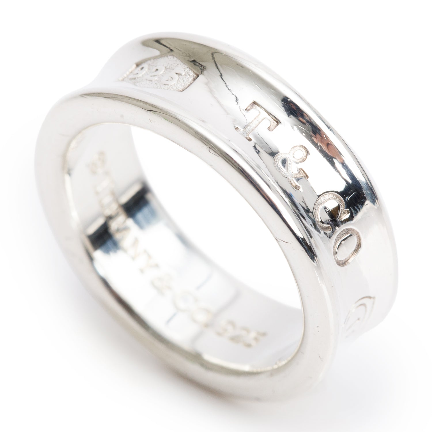 Tiffany & Co. Sterling Silver Medium 1837 Ring, Size 6