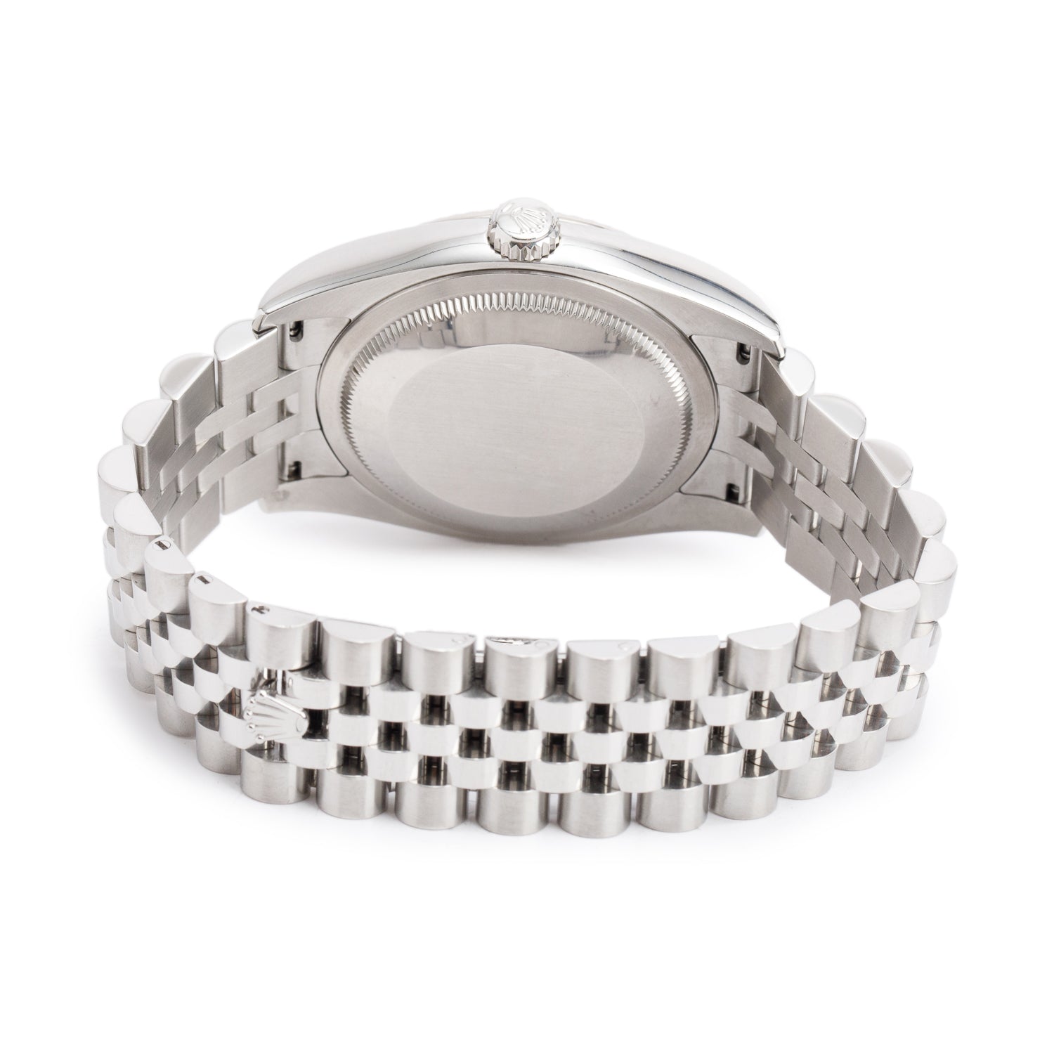 Rolex Stainless Steel Datejust 36 MM Automatic Watch Black Diamond Dial 116234 w/ Box & Papers