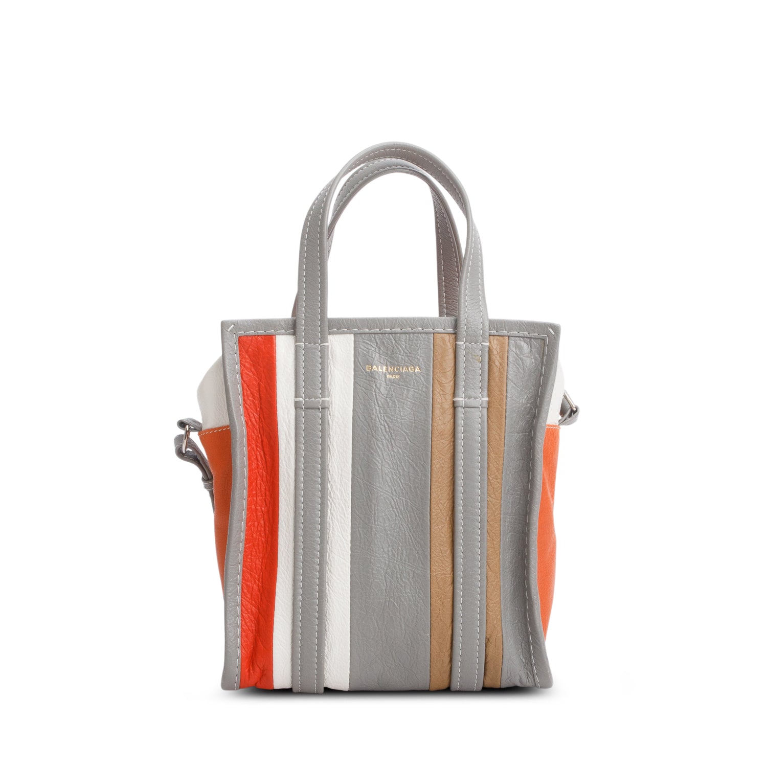 Balenciaga Multicolor Veau Arena XS Bazar Shopper Tote w/ Strap