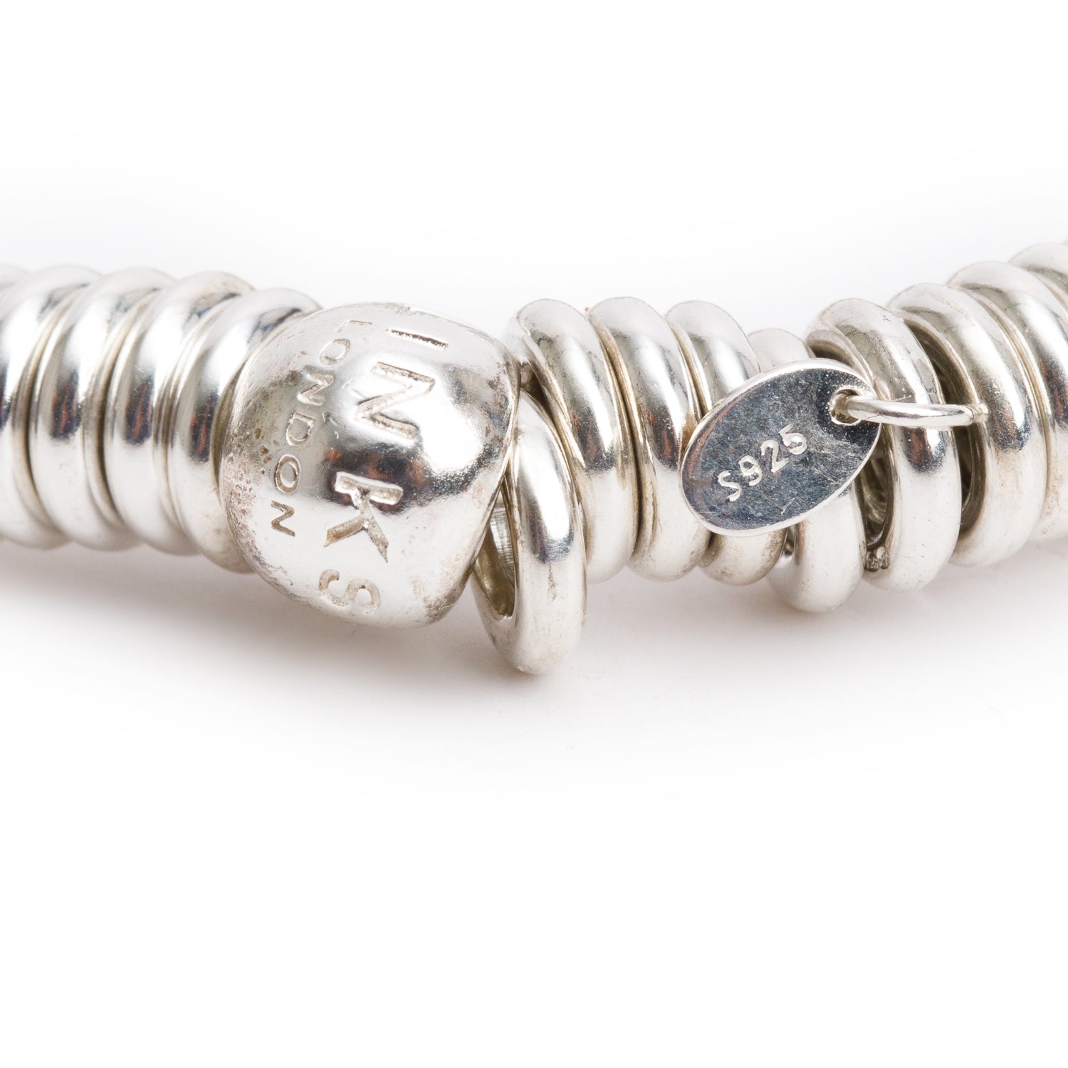 Links of London Sterling Silver Sweetie Graduation Owl Charm & Pebble Aries Carm Bracelet