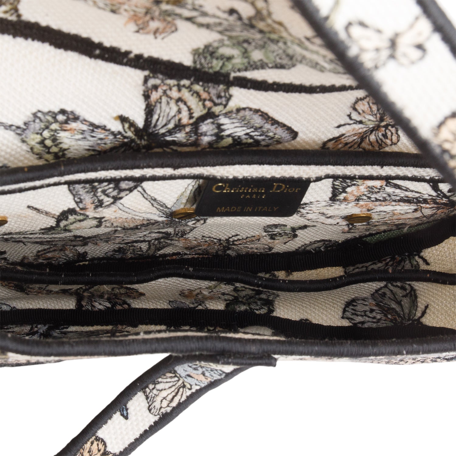 Christian Dior 2023 Multicolor Canvas Embroidered Saddle Bag