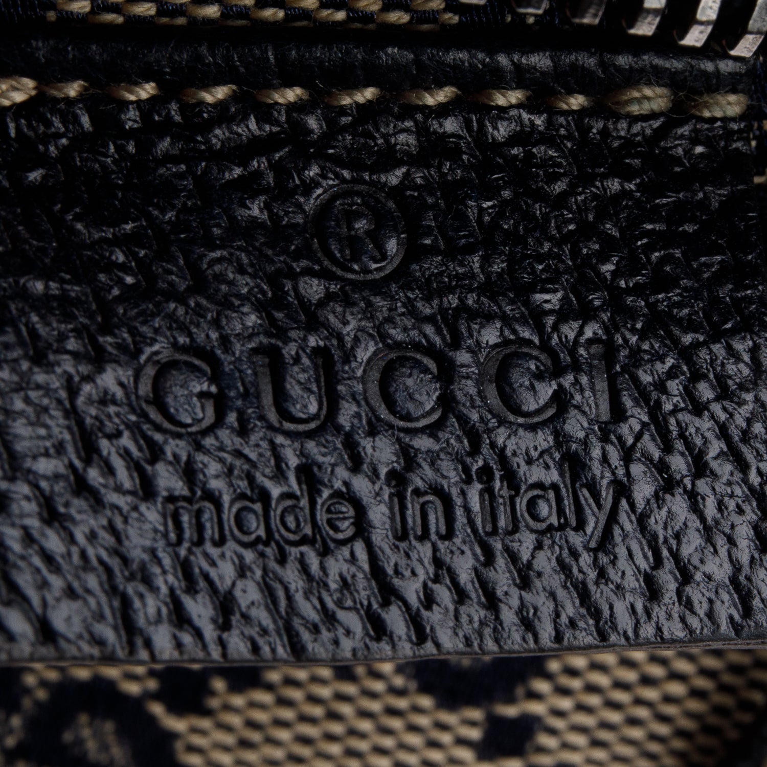 Gucci Navy GG Monogram Web Double Pocket Belt Bag