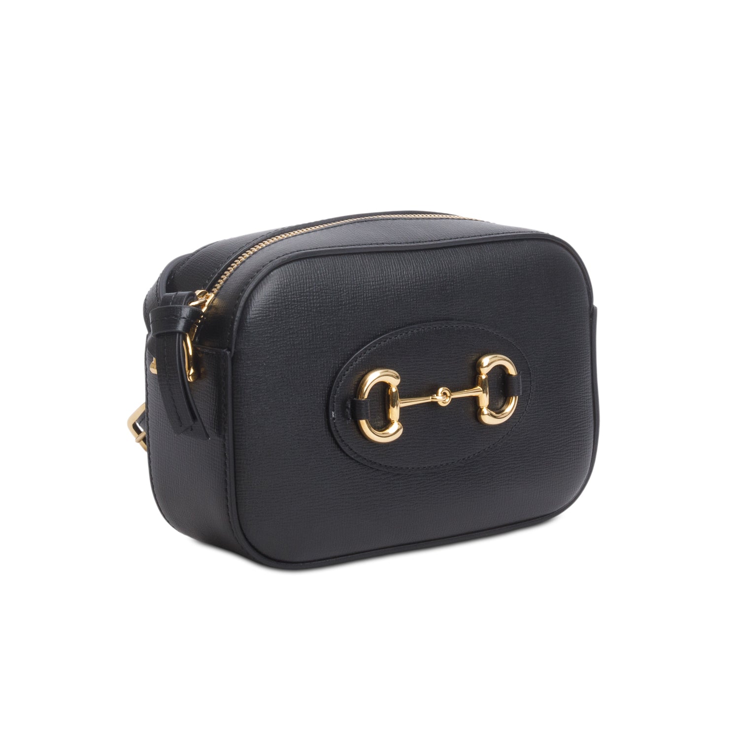 Gucci Black Calfskin Mini Horsebit 1955 Camera Shoulder Bag
