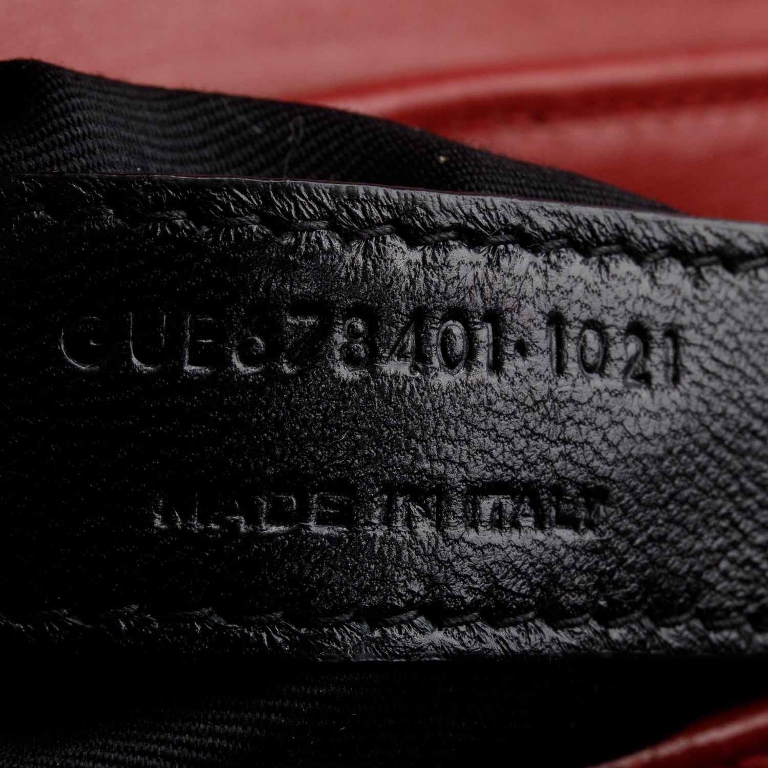 Saint Laurent 2021 Red Calfskin Y Quilted Monogram Toy Loulou Crossbody Bag w/ Box