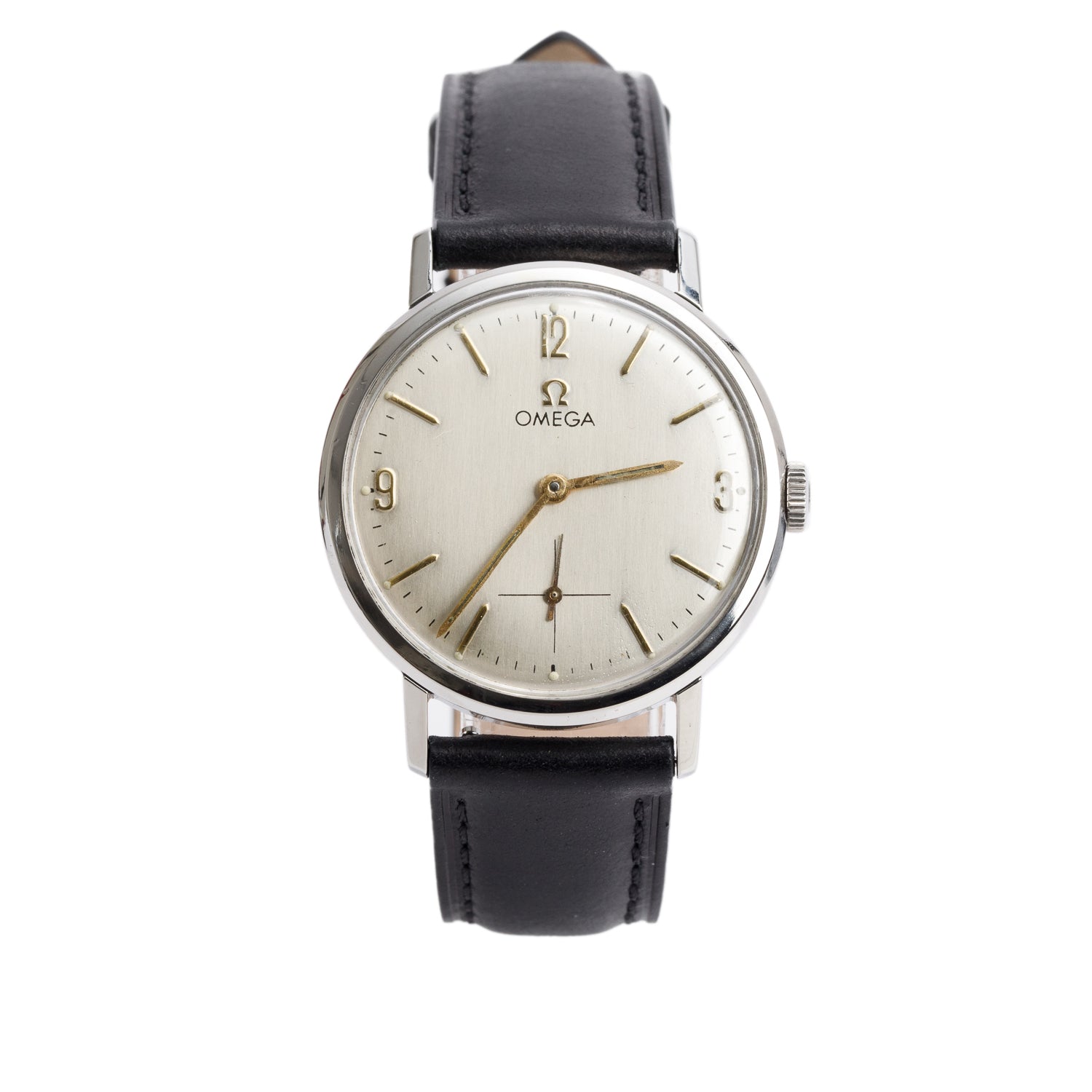 Omega Vintage Stainless Steel Geneve Classic 34 MM Manual Watch