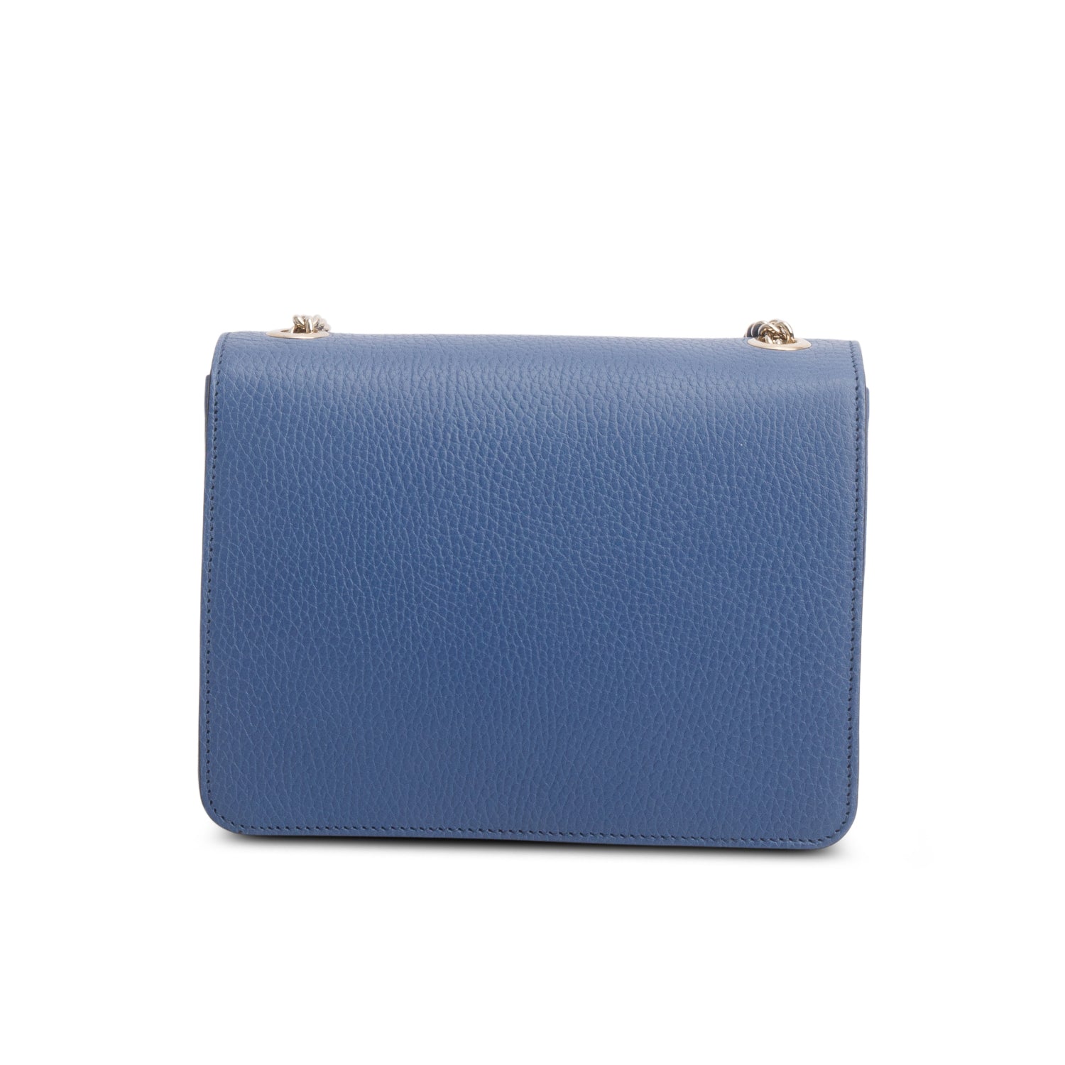 Gucci Blue Dollar Calfskin Small Interlocking G Shoulder Bag